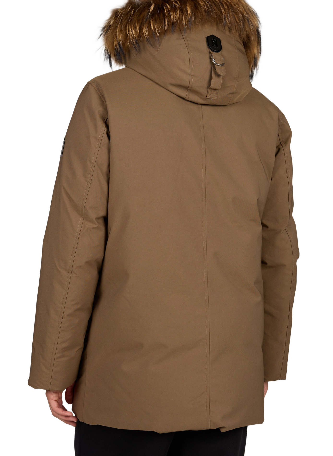 Doudoune à capuche en fourrure MACKAGE Marron