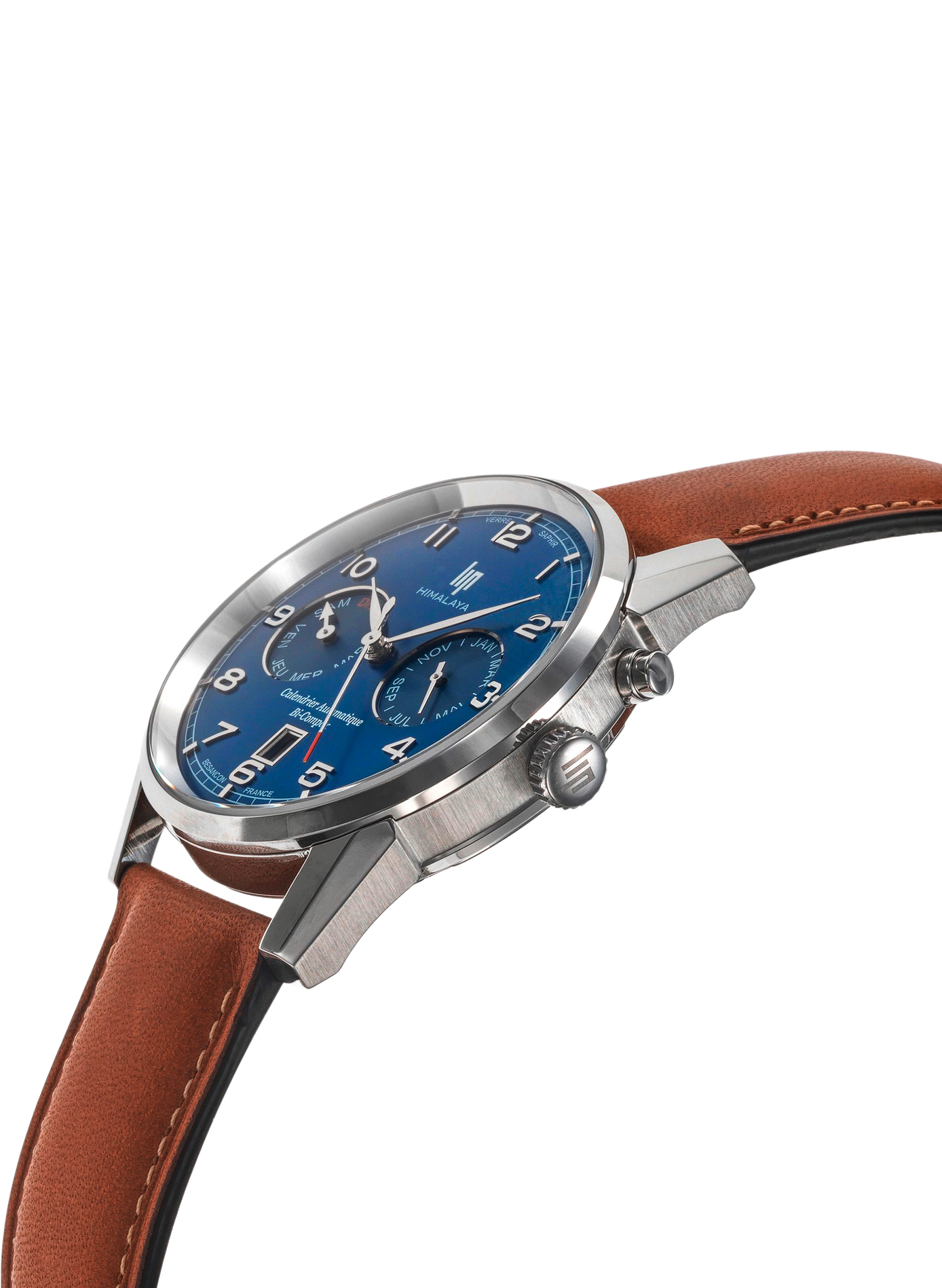 Montre automatique Himalaya en cuir LIP Bleu