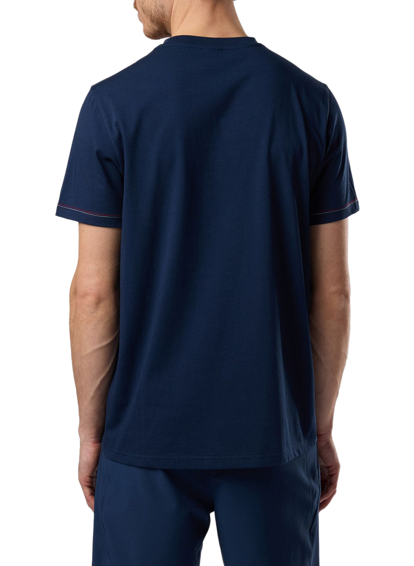 T-shirt droit col rond en coton ROSSIGNOL Blau