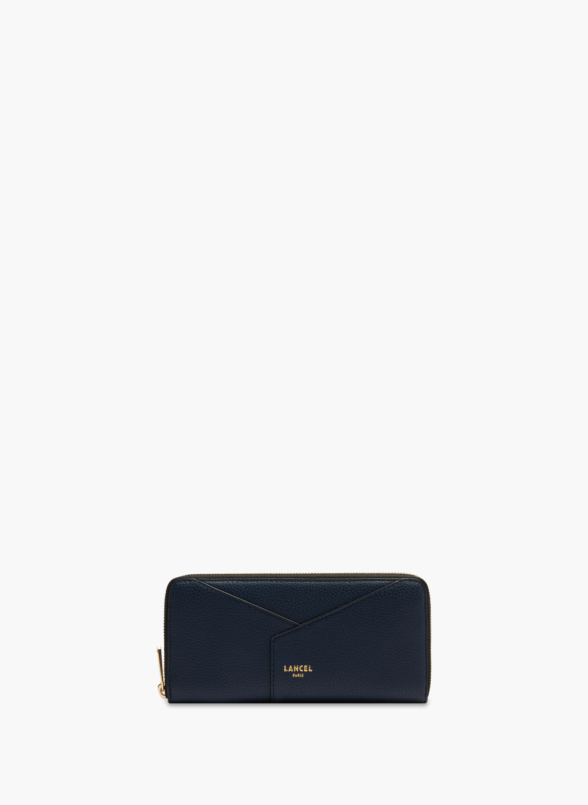 Portefeuille long zippé enveloppe de lancel en cuir LANCEL Bleu