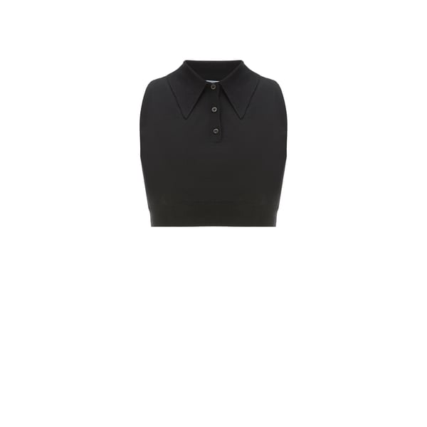 Top en maille sans manches en soie et cachemire