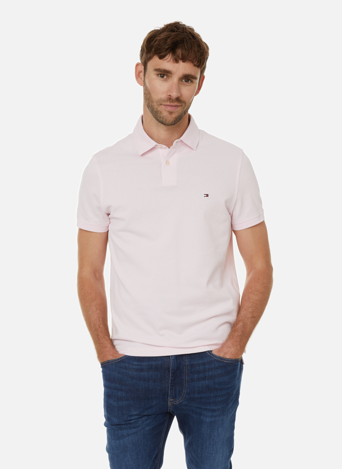 Straight-fit cotton piqué shirt TOMMY HILFIGER