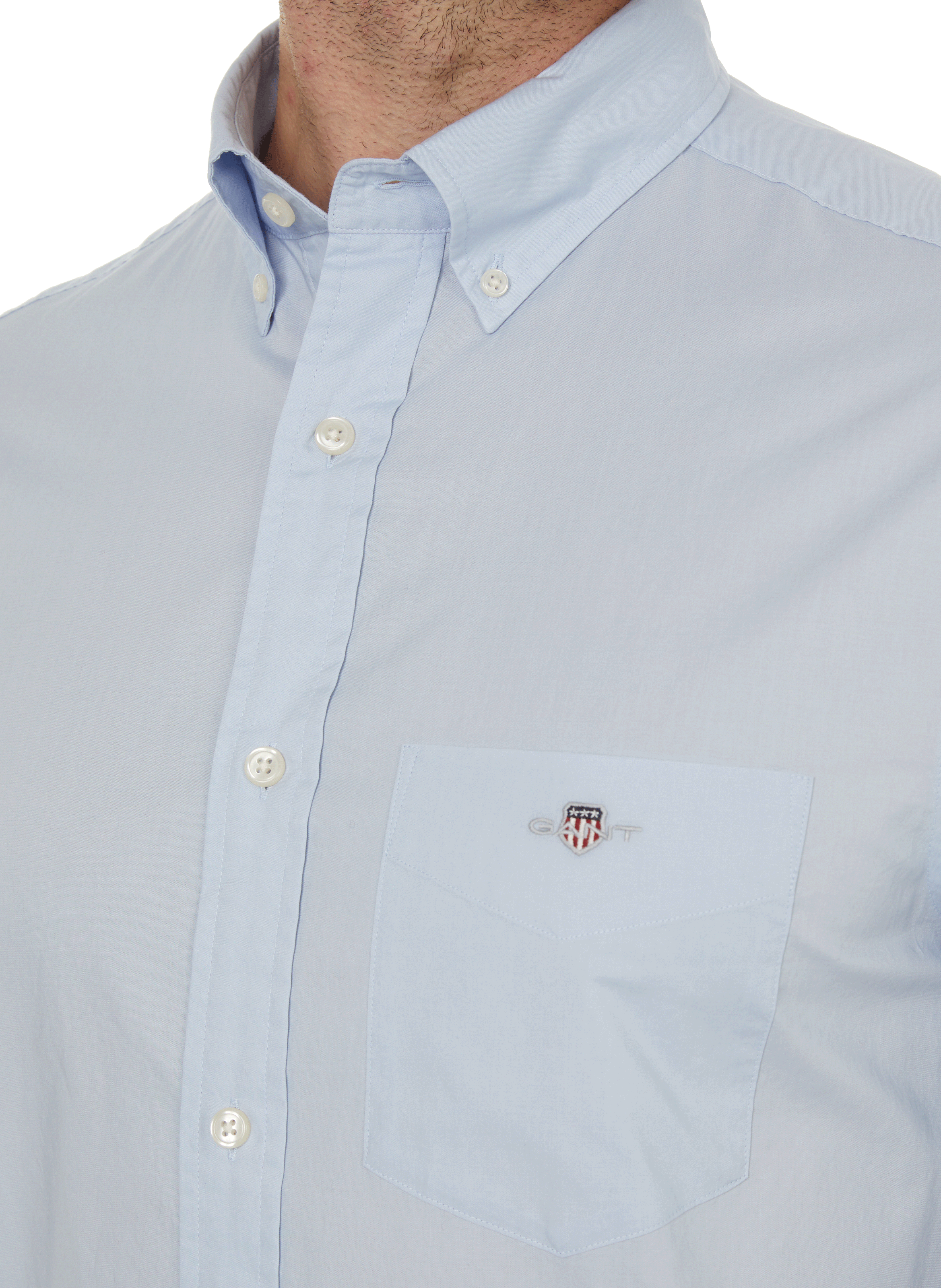 Cotton shirt GANT Blue