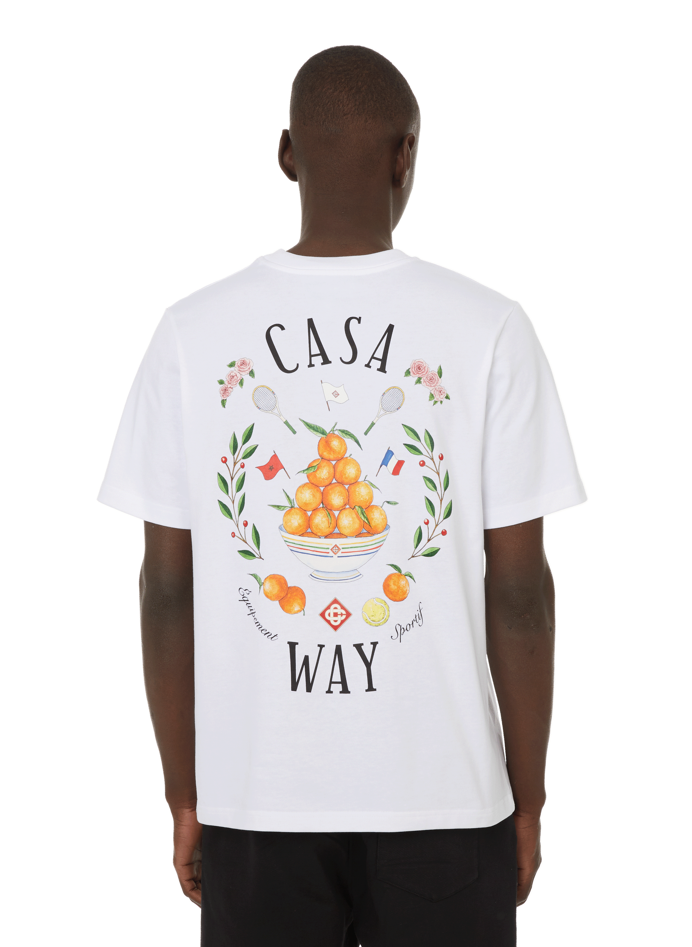 Printed cotton T-shirt  CASABLANCA PARIS White