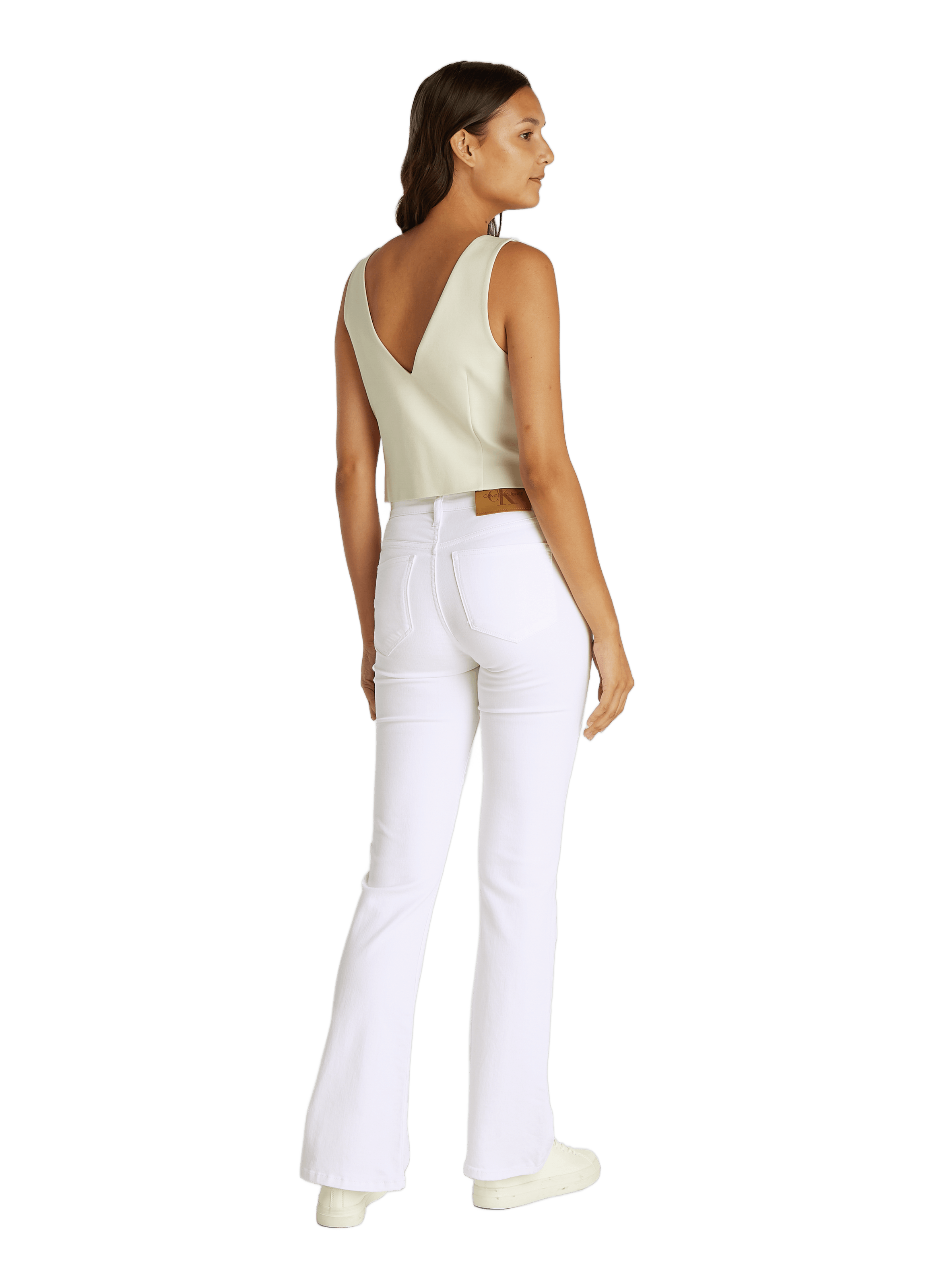Flared Jeans CALVIN KLEIN White