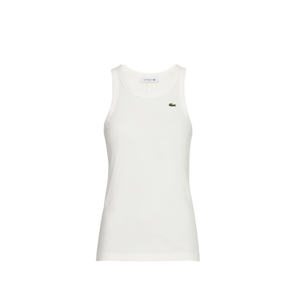 Lacoste Canotta Slim Fleur In White