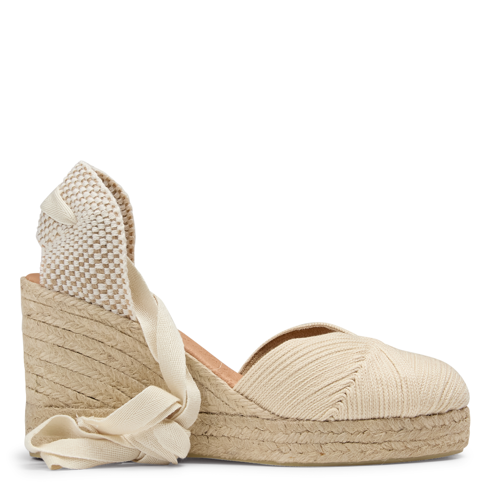 Espadrilles compensées marina MAISON 123 Blanc