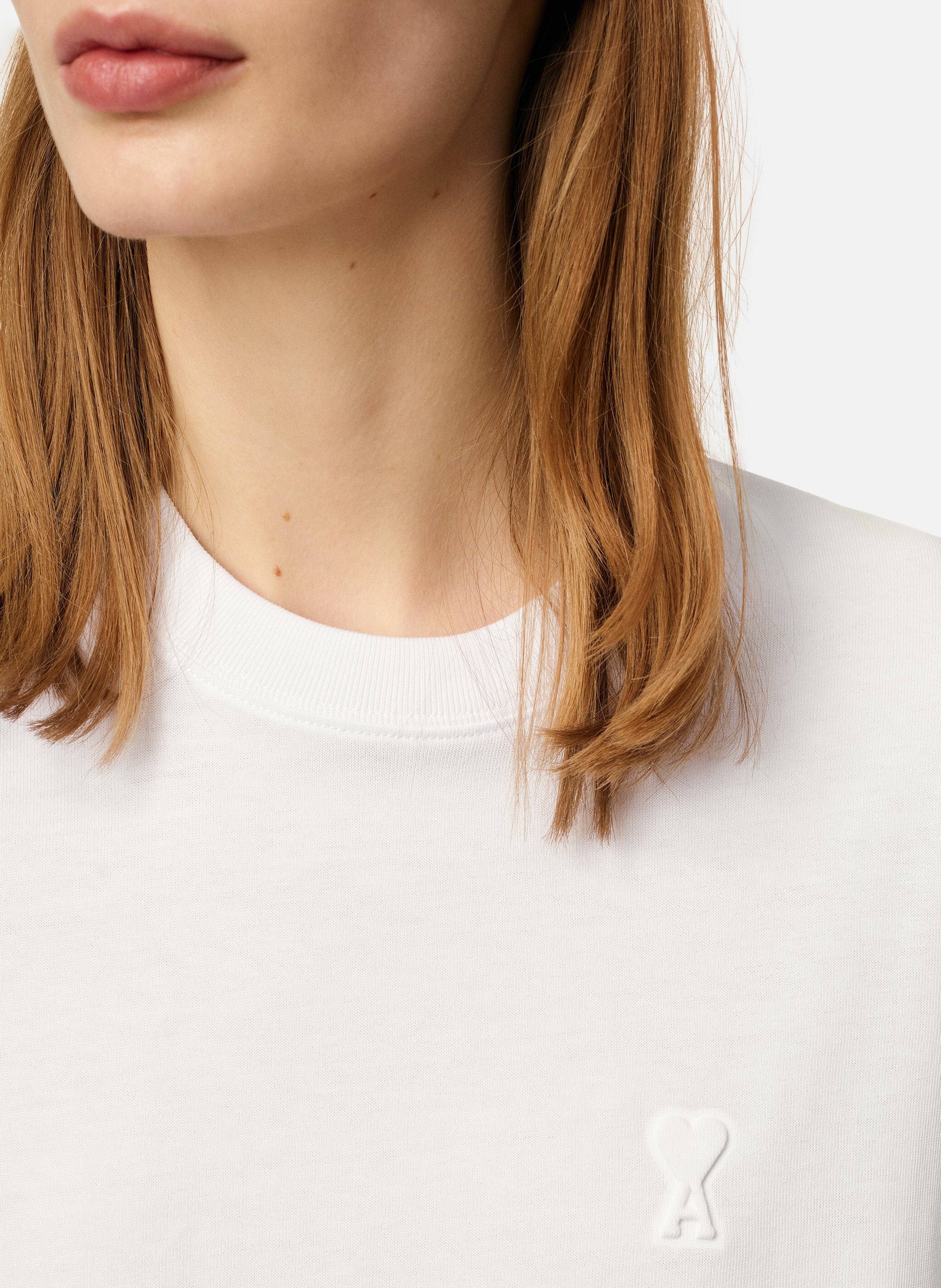 T-shirt ami de coeur unisexe AMI PARIS Blanc