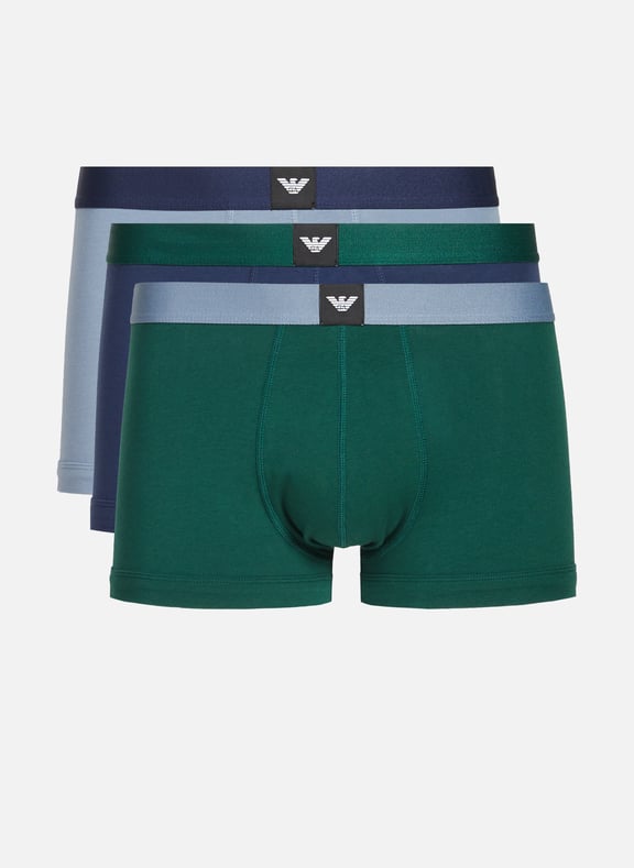 Lot de 3 boxers en coton Multicolore by EMPORIO ARMANI EMPORIO ARMANI Lot de 3 boxers en coton Multicolore