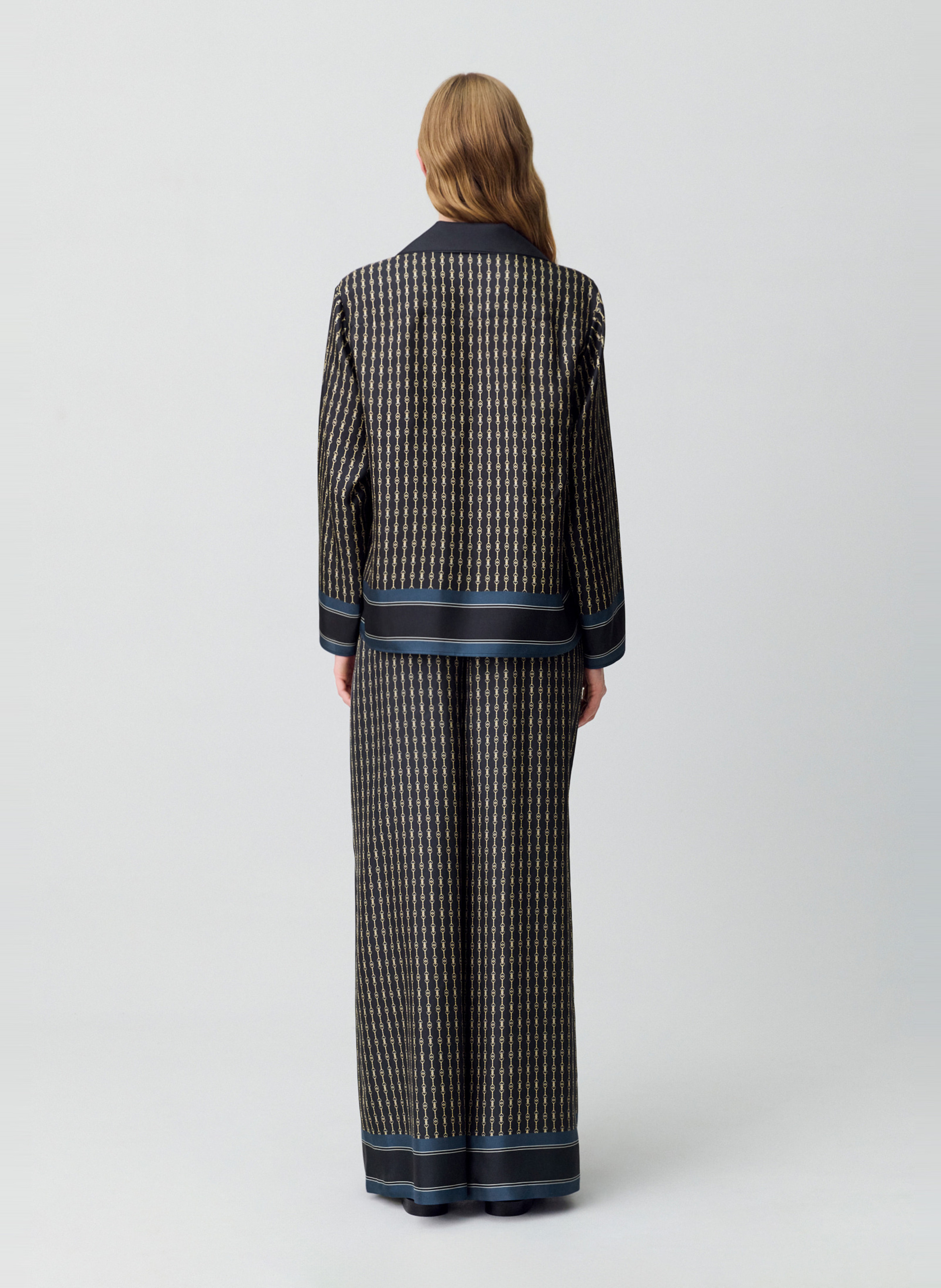 Chemise fluide à motifs en soie CLAUDIE PIERLOT Multicolore