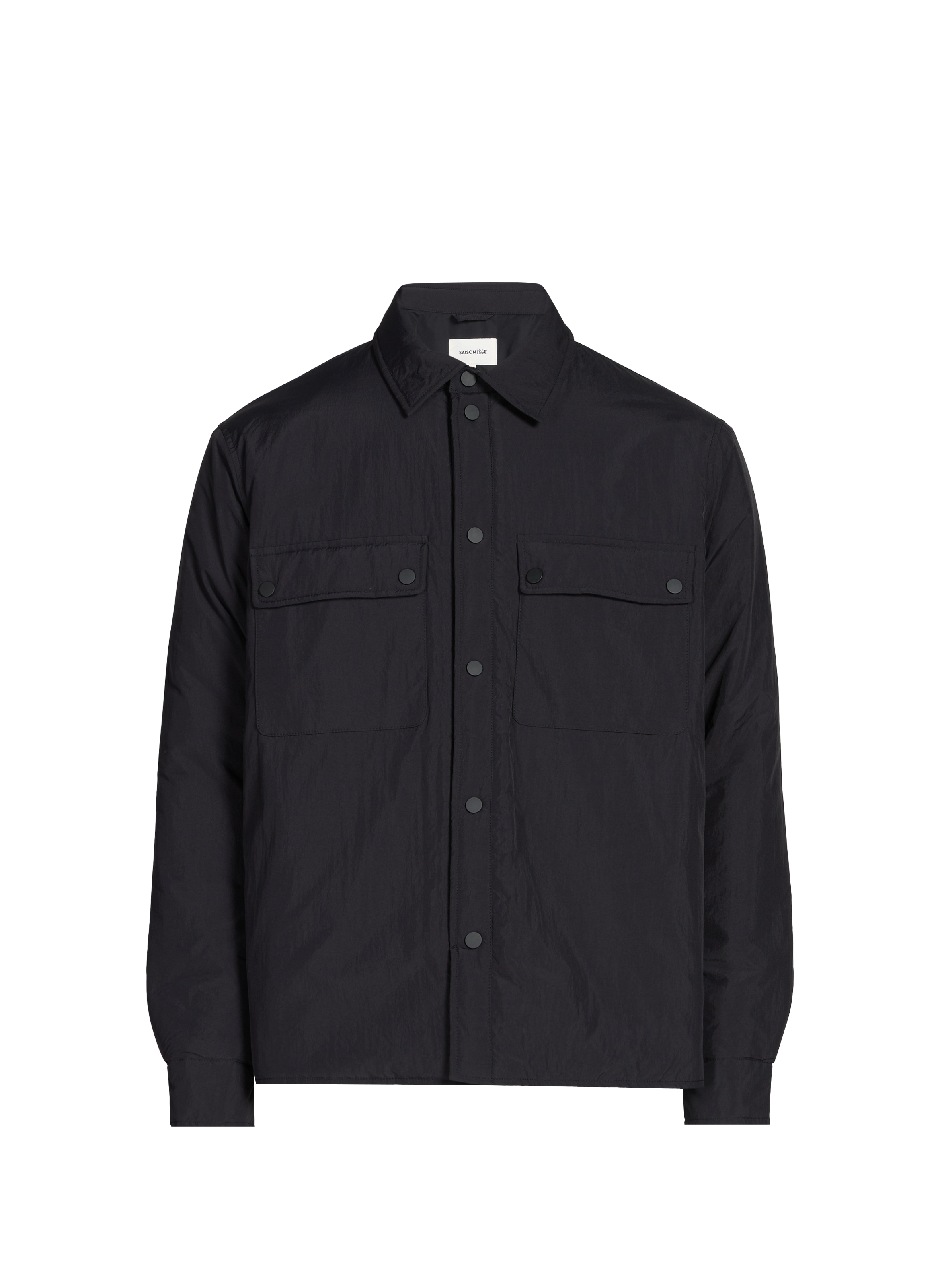 Surchemise droite col classique paddée SAISON 1865 Noir