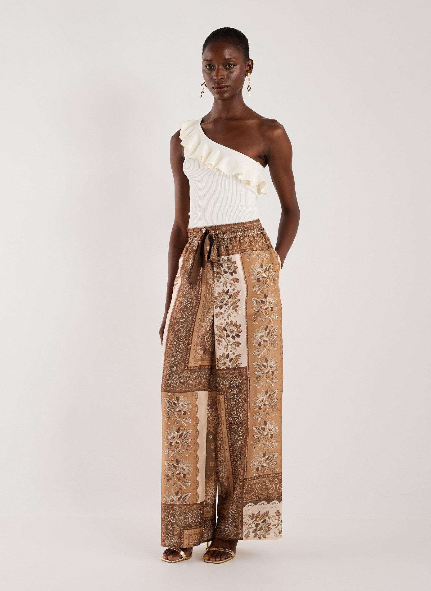 Top asymétrique Rhiannon ZIMMERMANN Blanc