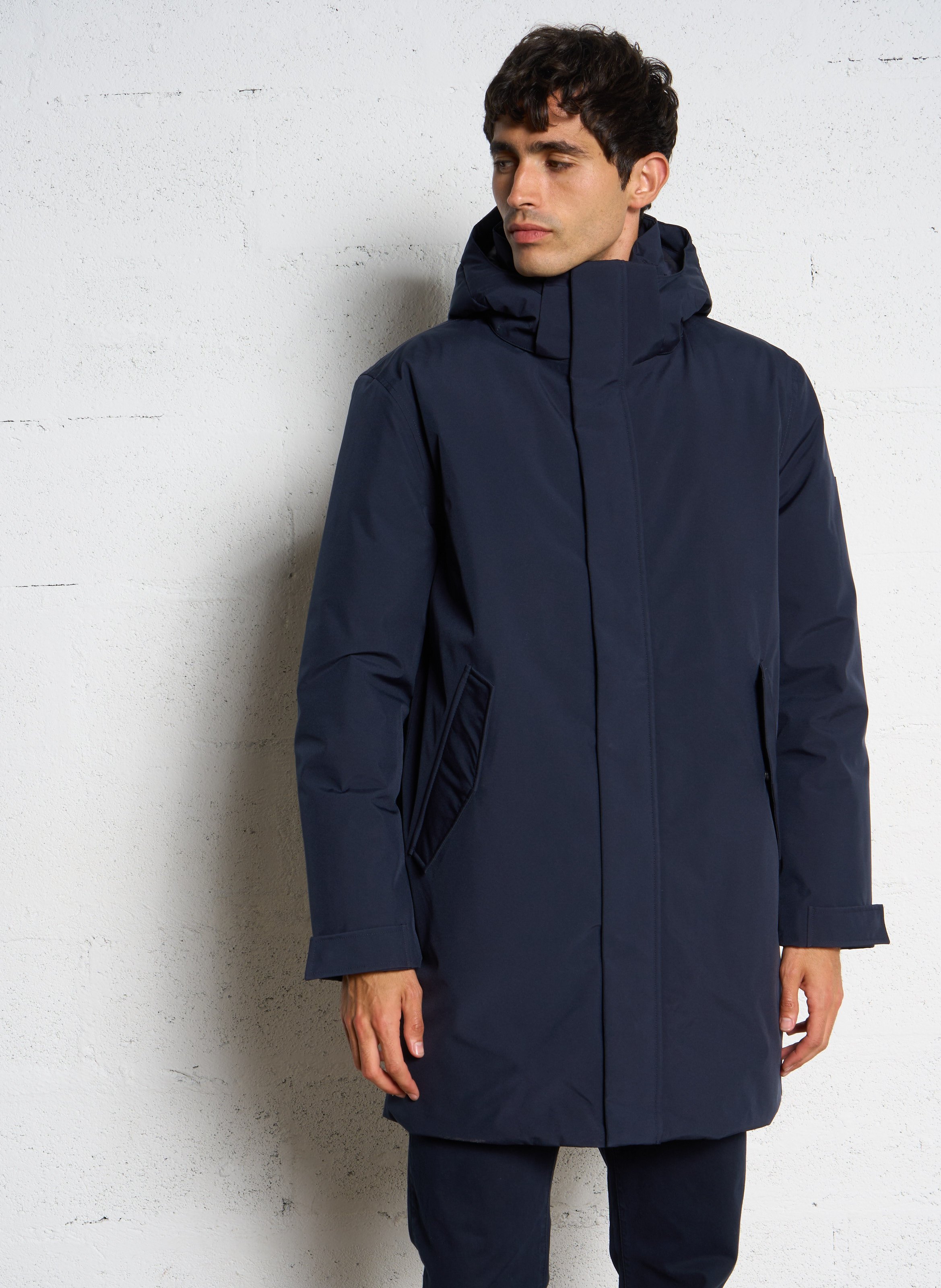 Parka imperméable col montant ARMOR-LUX Bleu