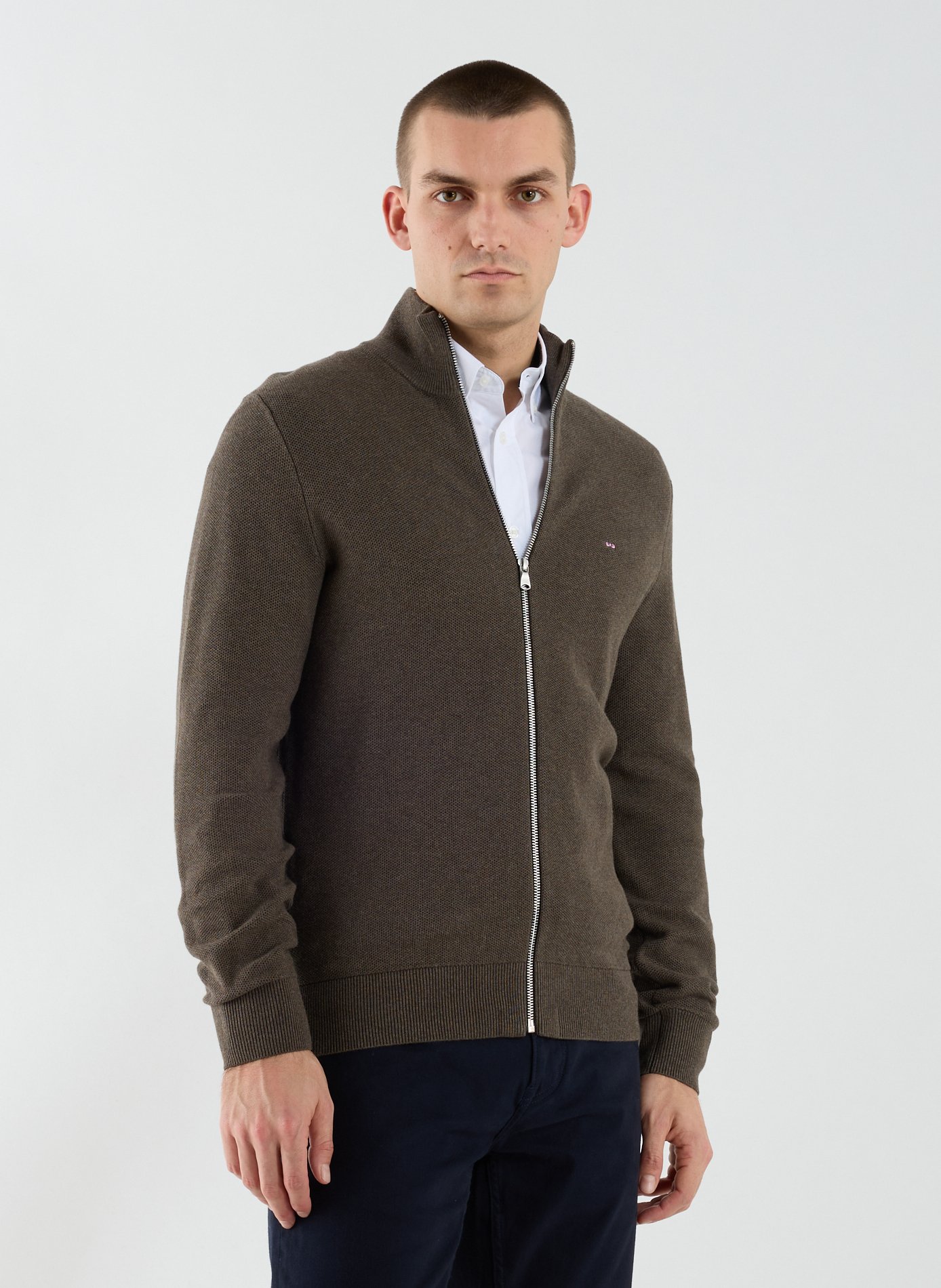 Cotton cardigan EDEN PARK Brown