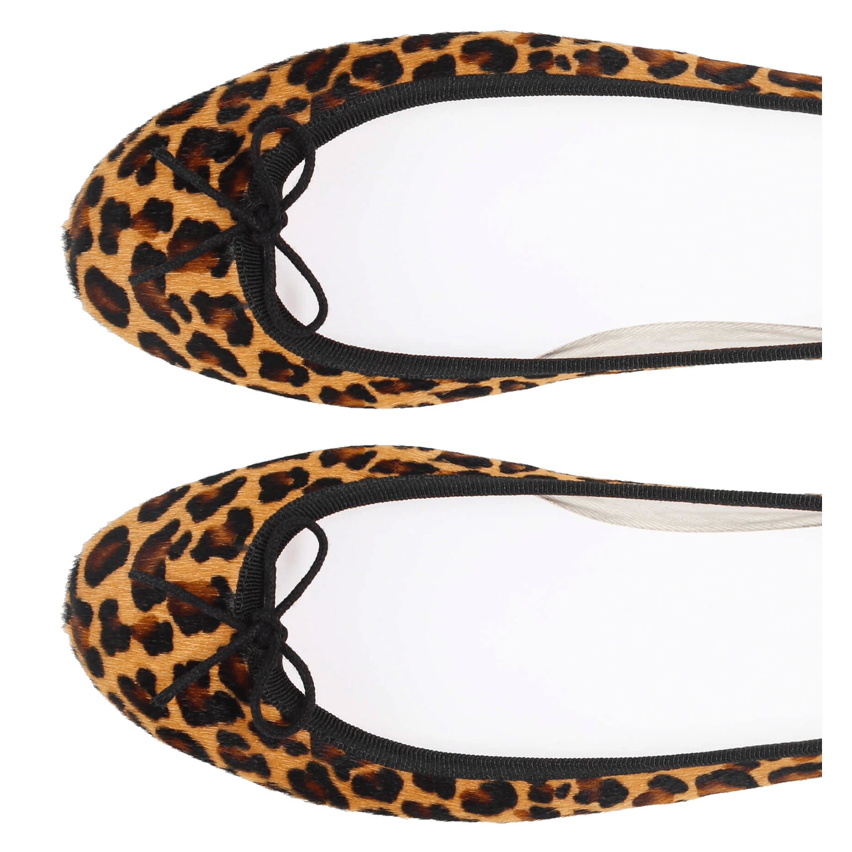 Ballerines à imprimé léopard cendrillon REPETTO Marron