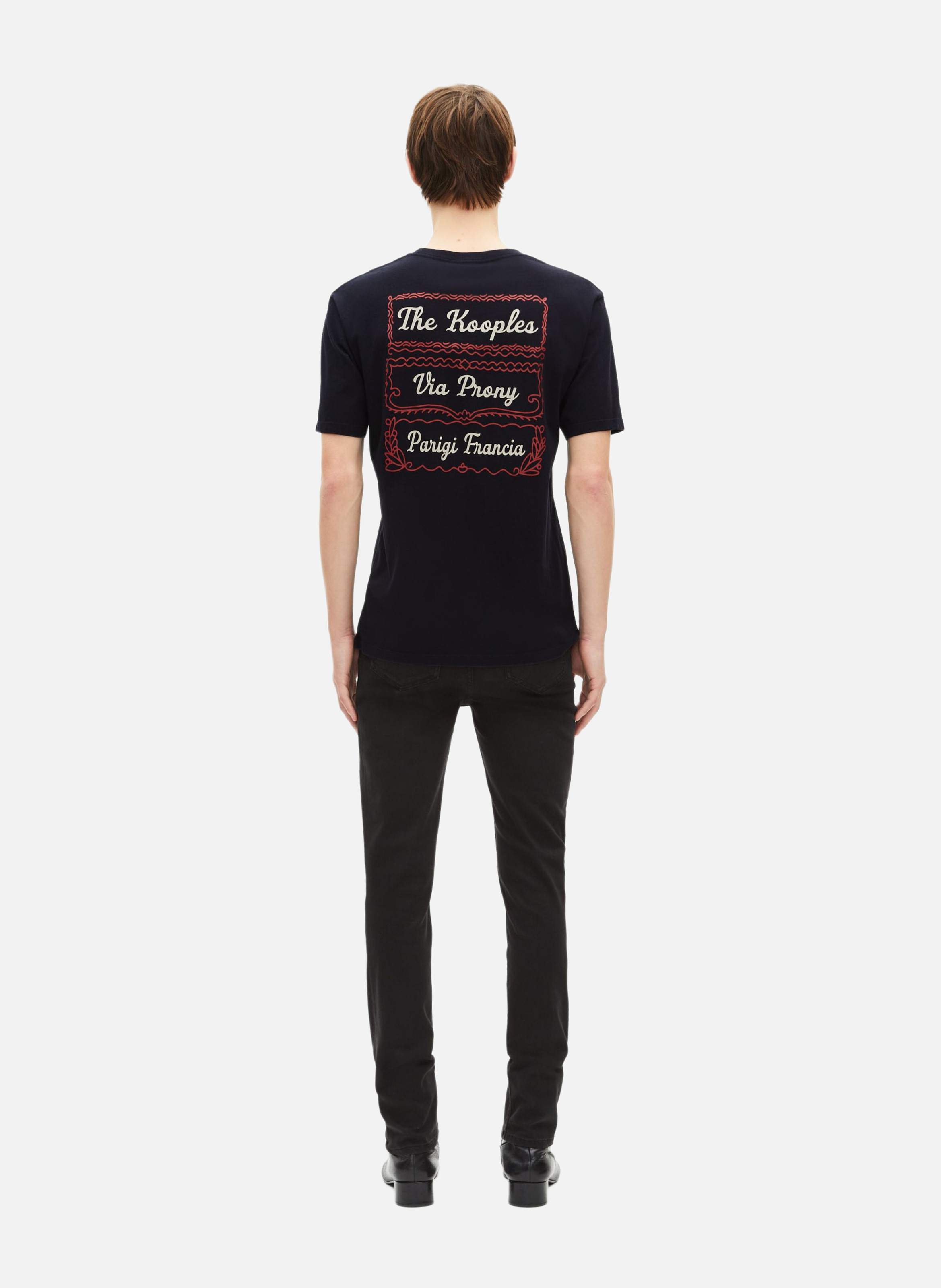 T-shirt avec sérigraphie via prony THE KOOPLES Bleu