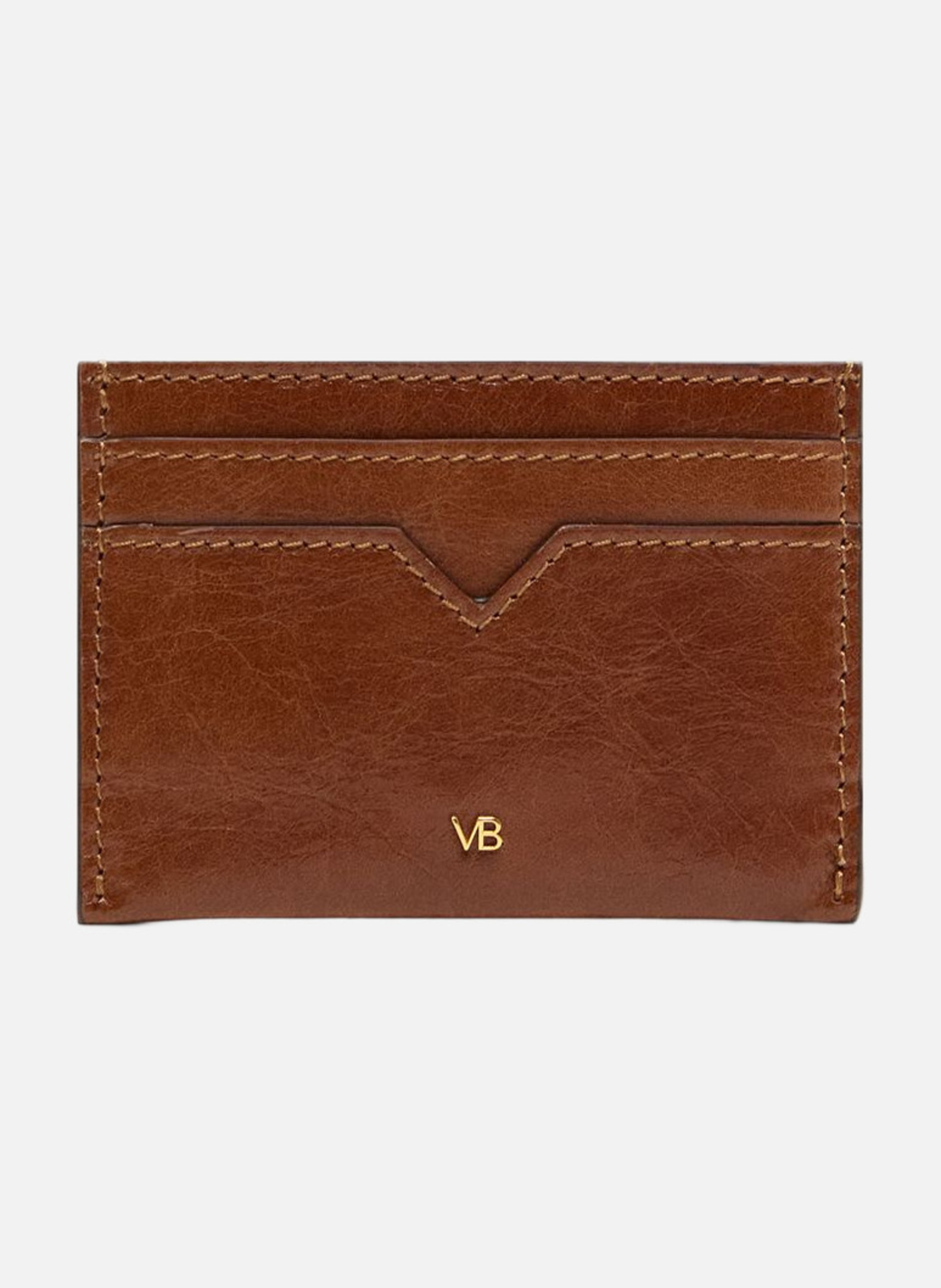 Porte-cartes en cuir VANESSA BRUNO Marron