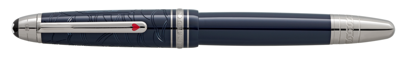 Luxurious resin ballpoint pen MONTBLANC Blue