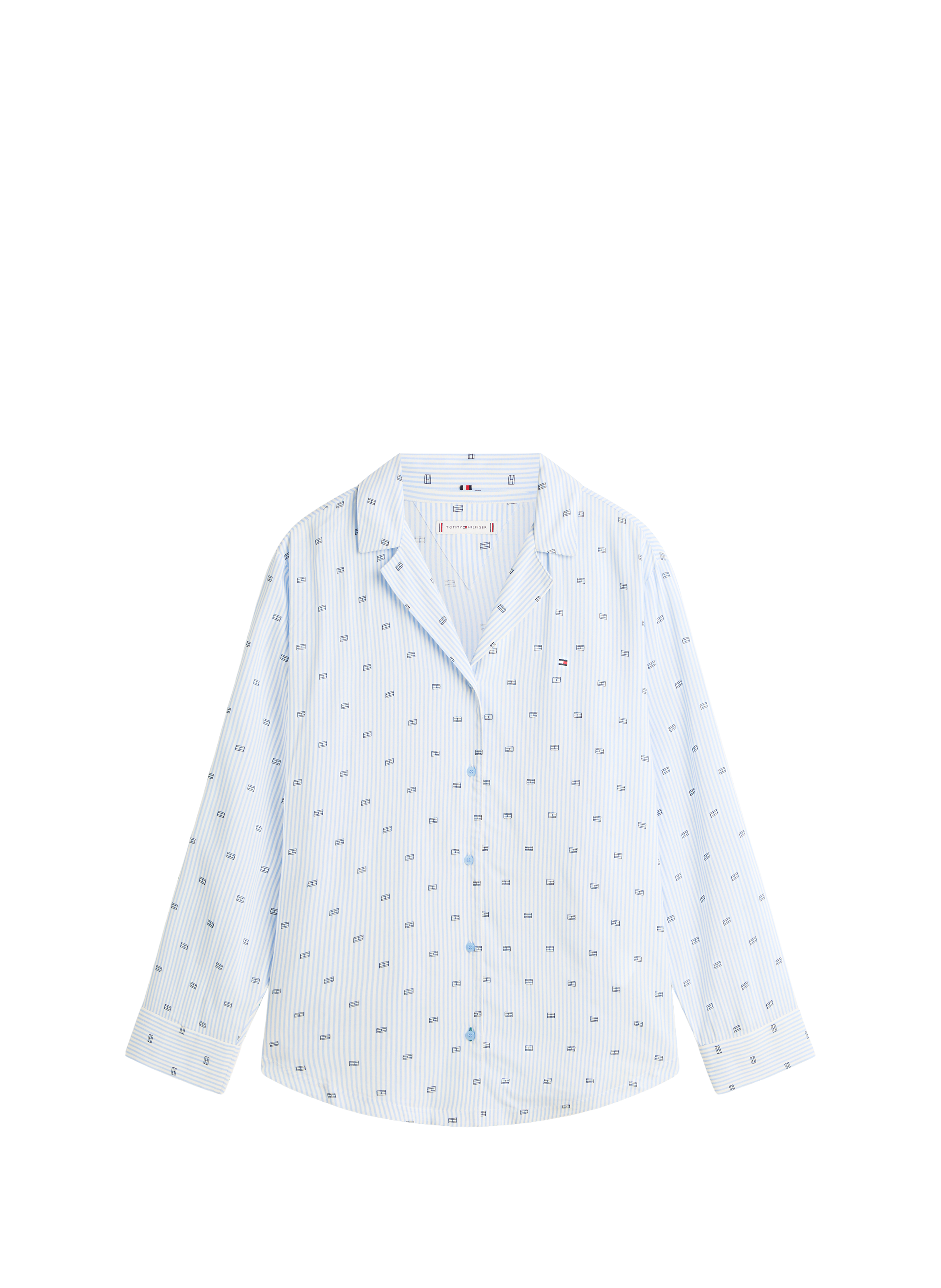 Printed pajama shirt TOMMY HILFIGER Blue