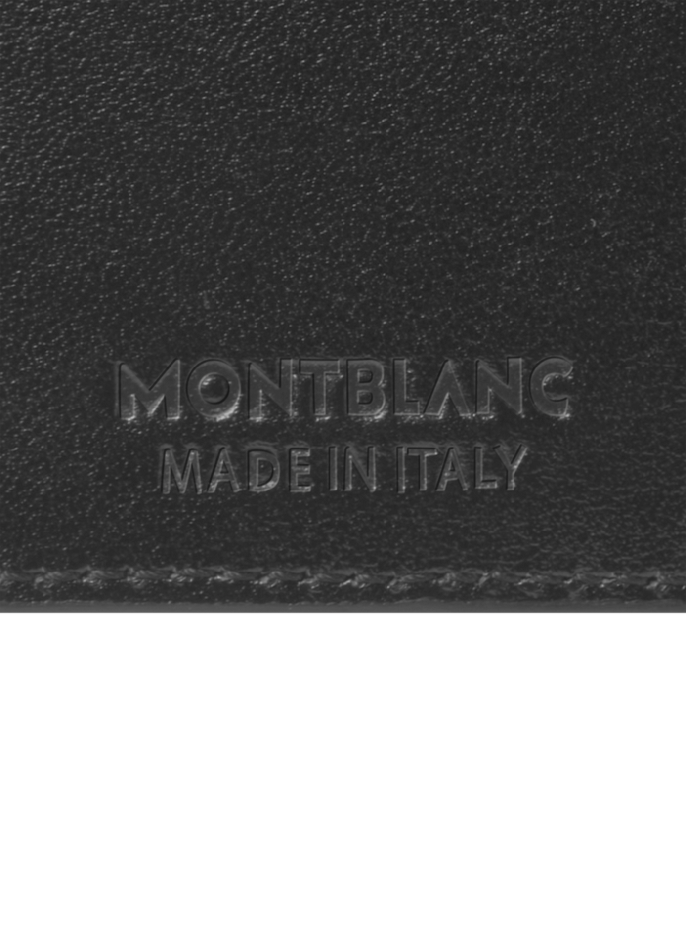 Smooth leather card holder MONTBLANC Black