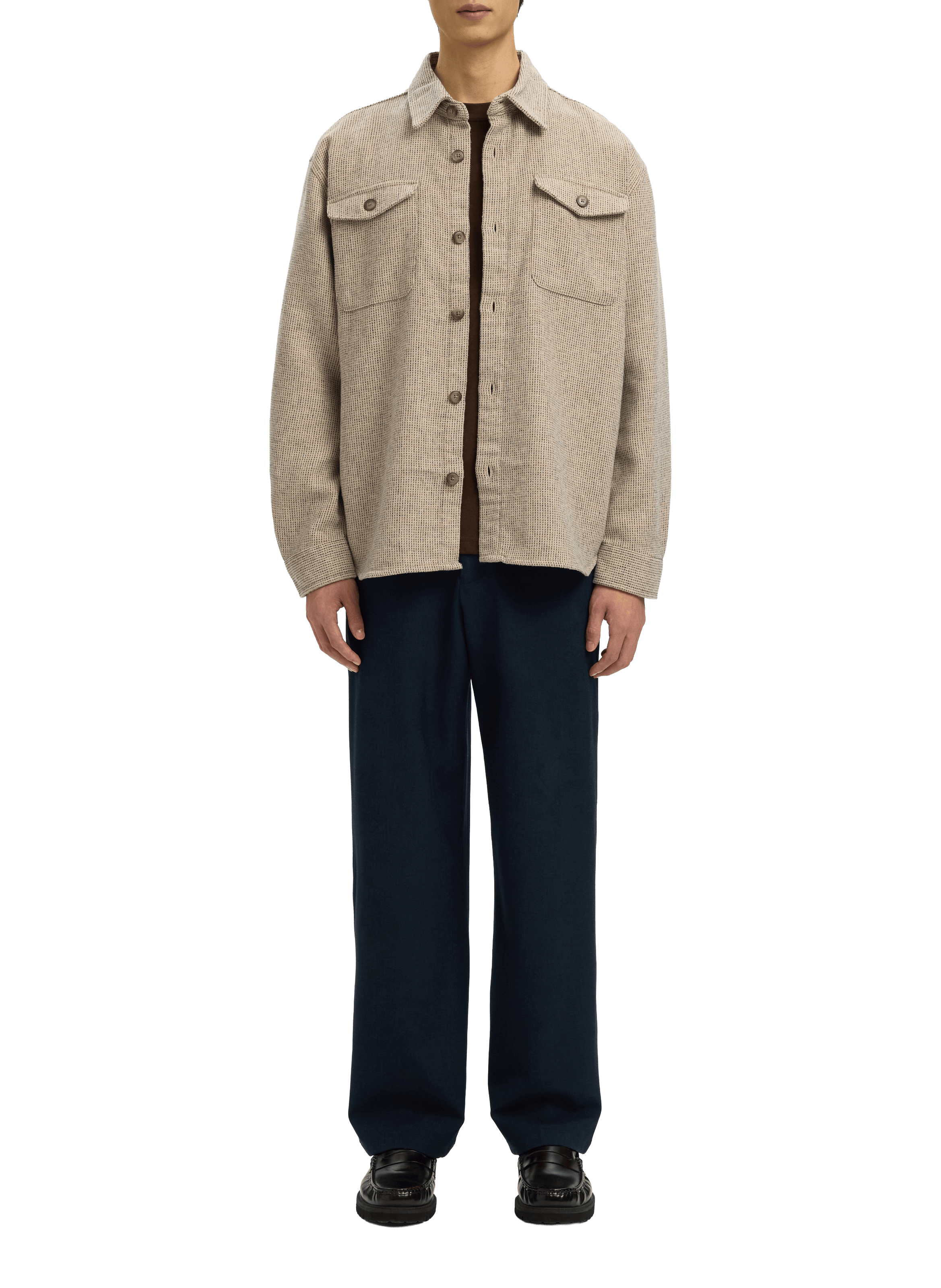 Checked shirt SELECTED Beige