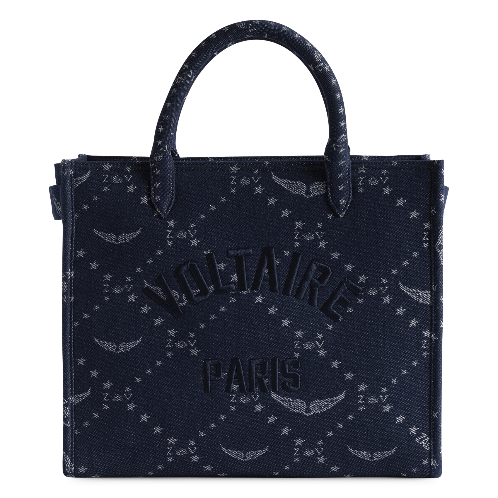 Sac porté main en coton angel ZADIG&VOLTAIRE Bleu