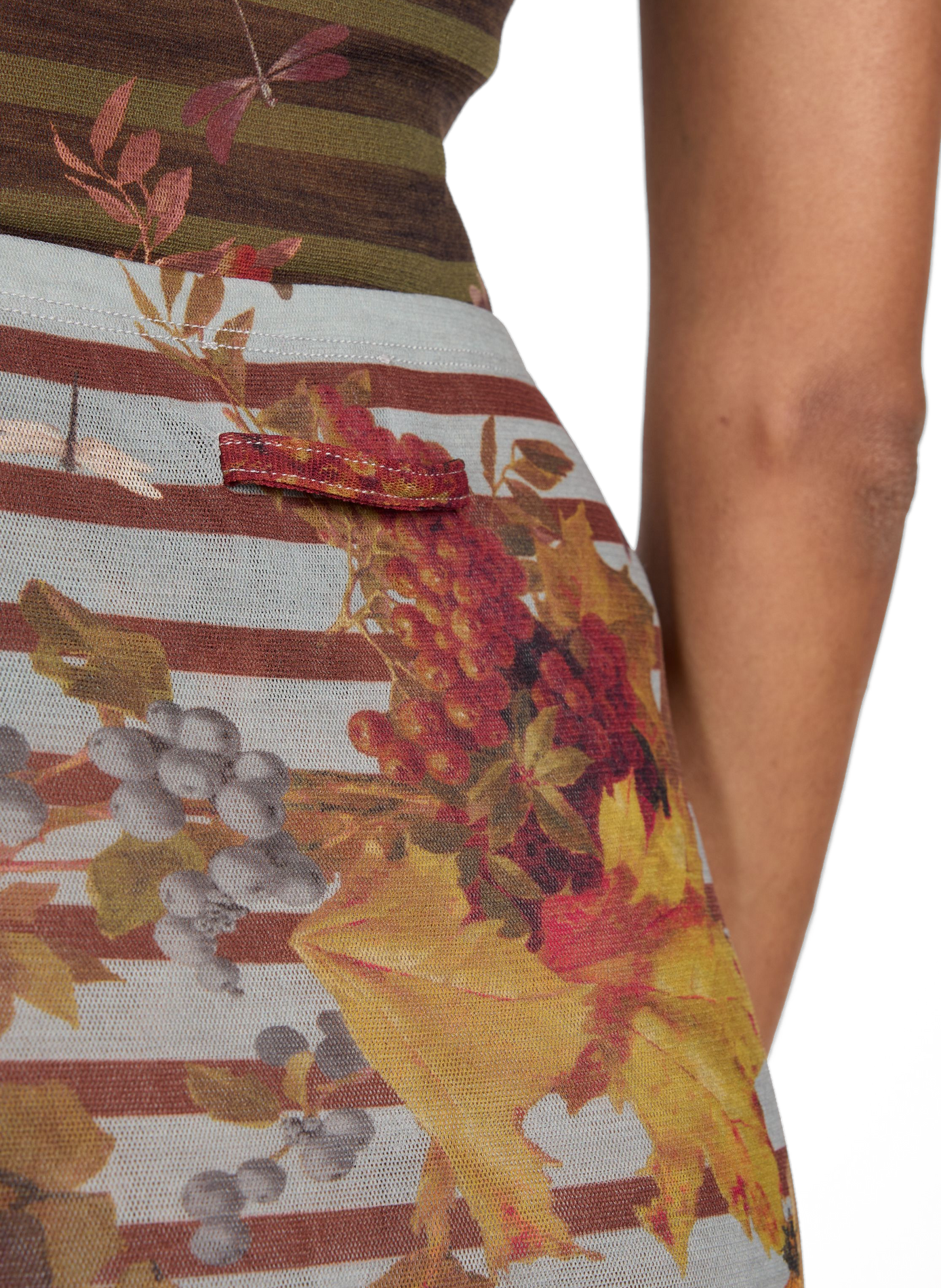 Long and fitted printed skirt JEAN PAUL GAULTIER Multicolour