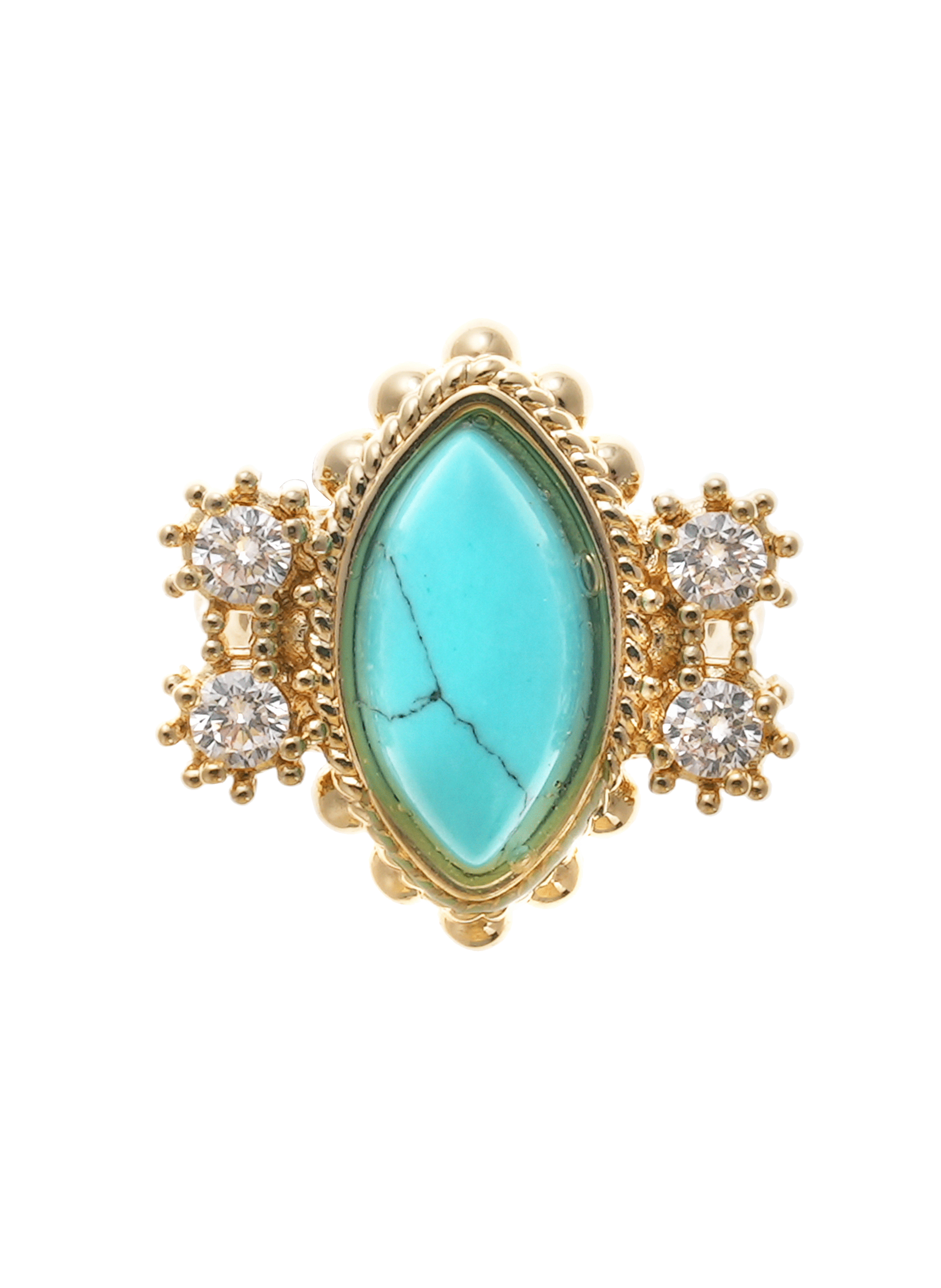 Bague réglable avec cabochon central fiona HIPANEMA Bleu