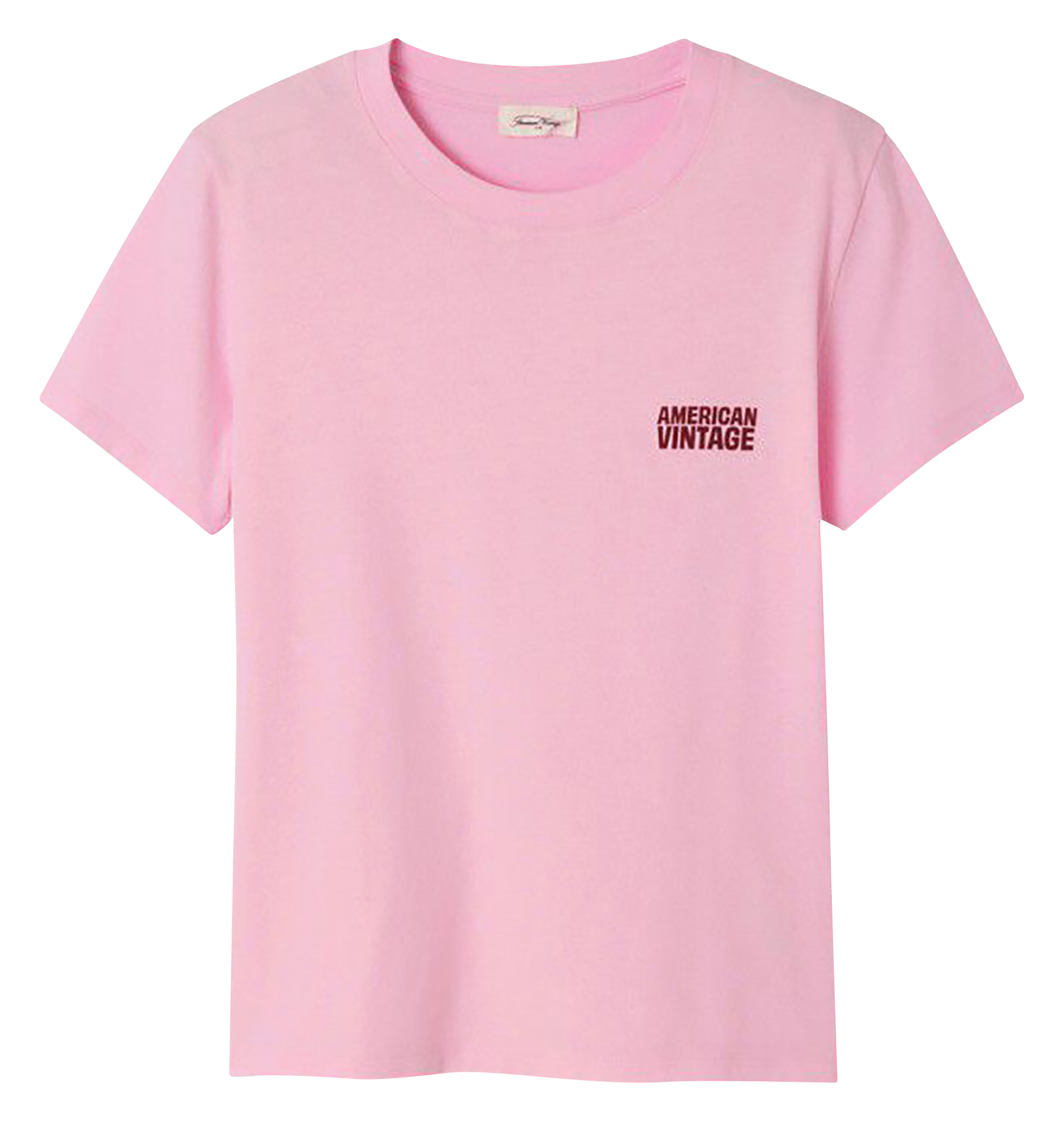 Tee-shirt droit col rond en coton Ykobow  Bonbon