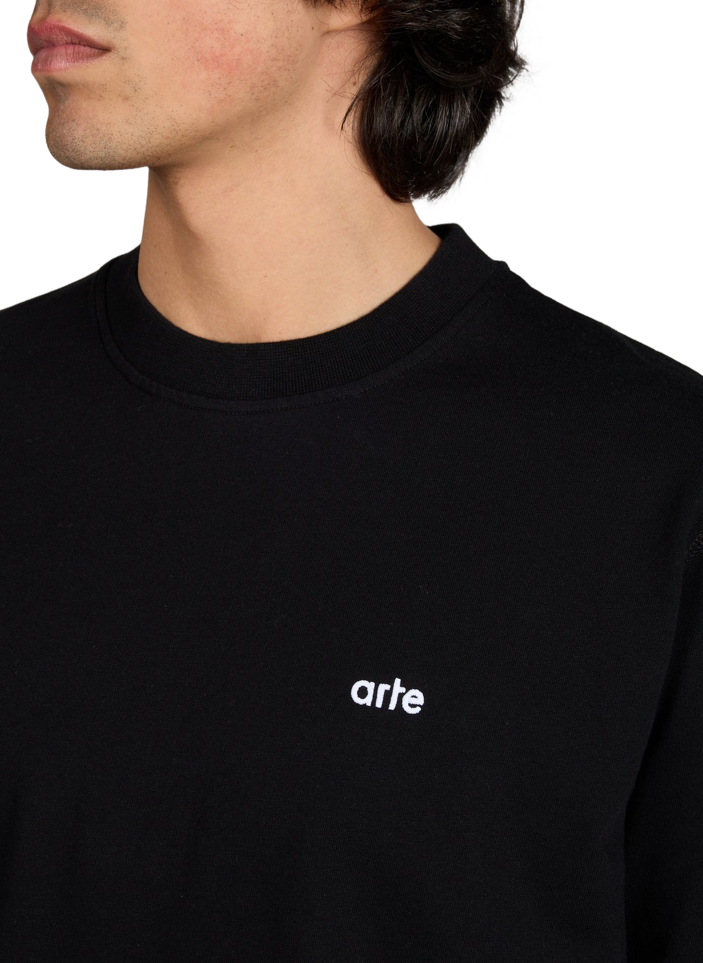 Cotton T-shirt with printed back ARTE ANTWERP Black