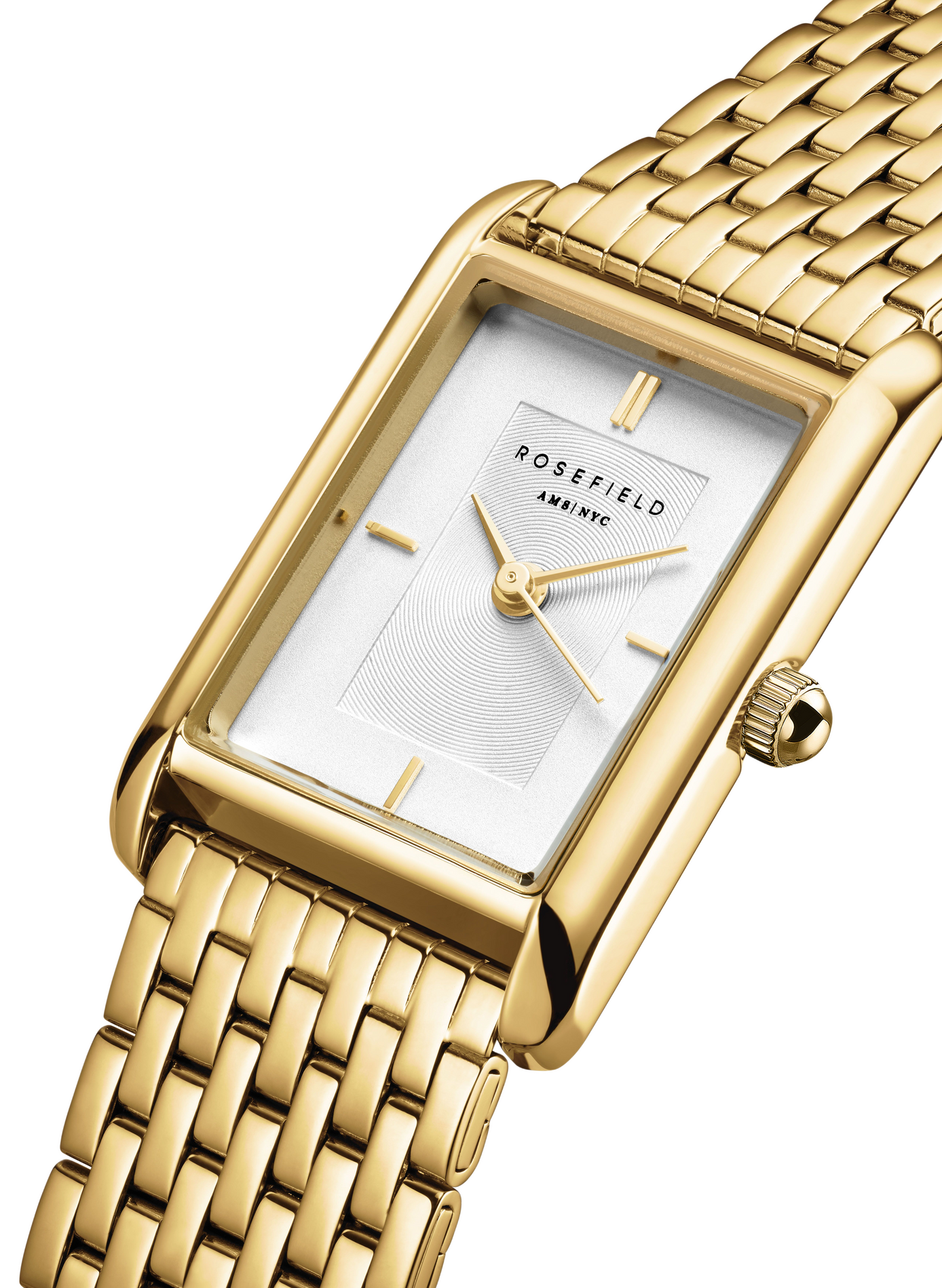 Montre analogique Heirloom en acier inoxydable ROSEFIELD Blanc