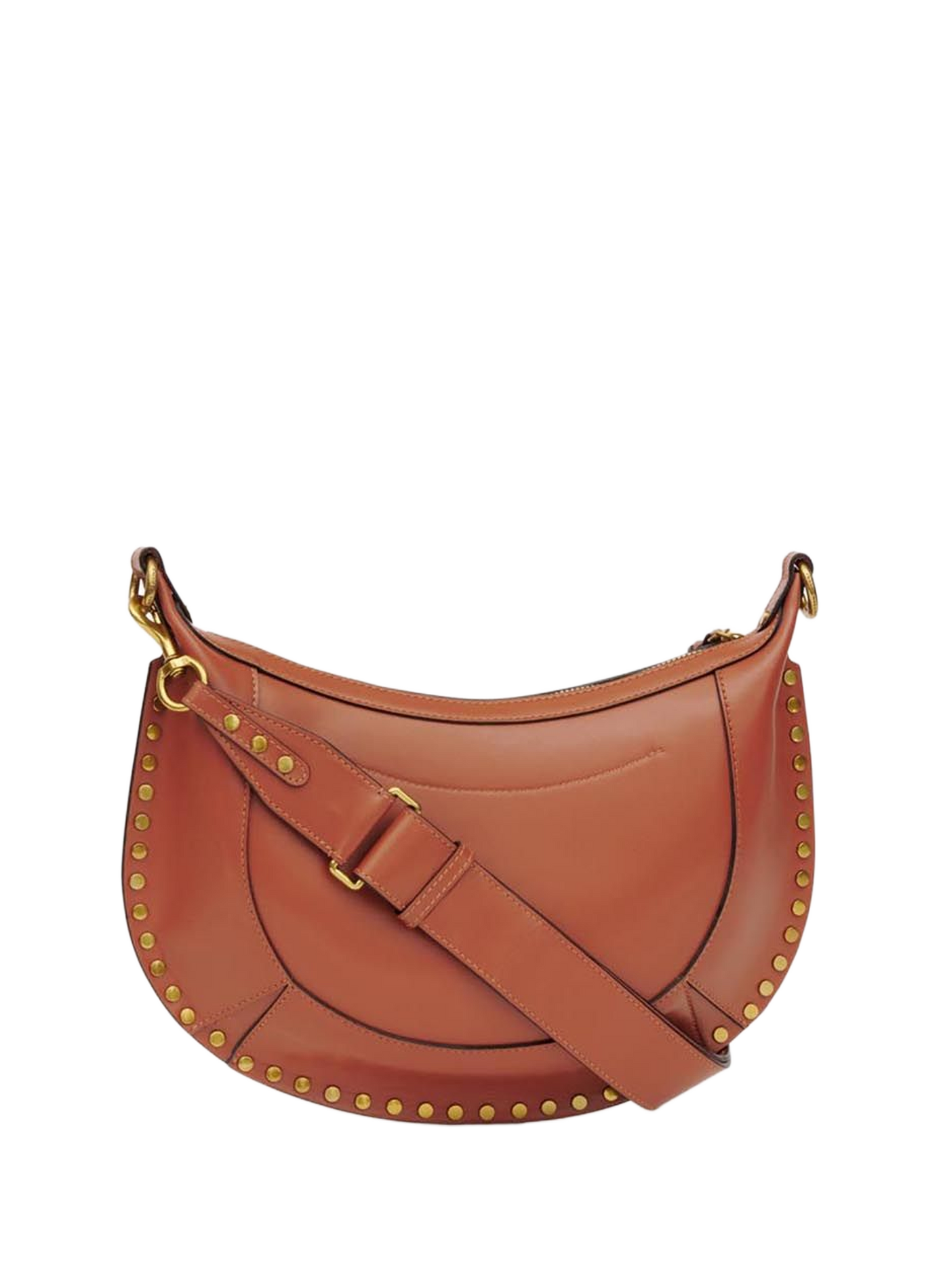 Naoko studded smooth leather handbag ISABEL MARANT Brown