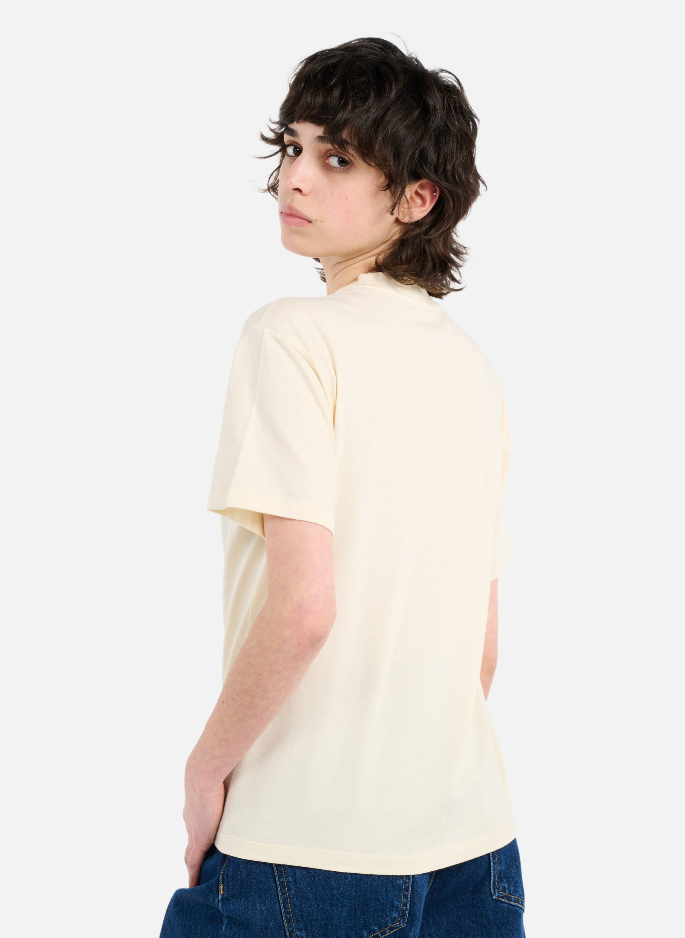 T-shirt w' s/s script embroidery t-s CARHARTT WIP Beige