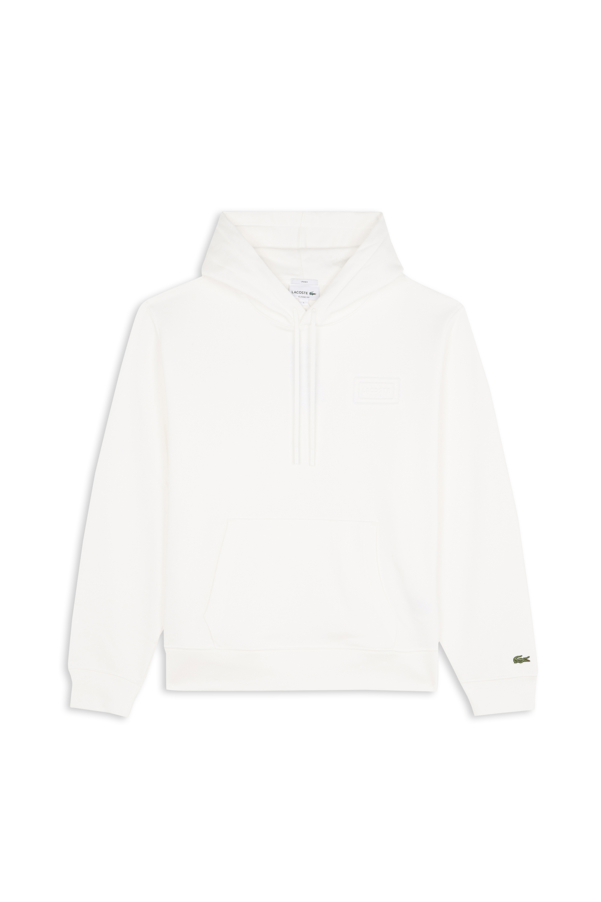 Hoodie sweatshirt LACOSTE Blanc