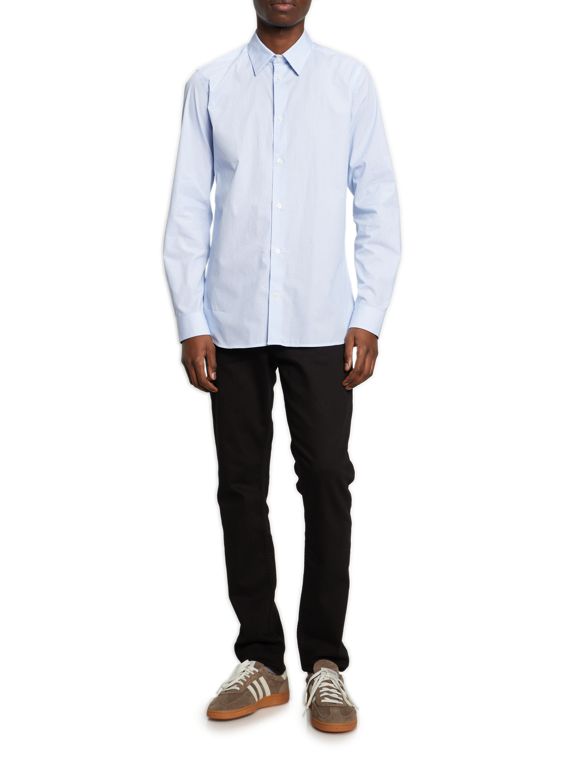 Chemise Slim imprimée AU PRINTEMPS PARIS Bleu