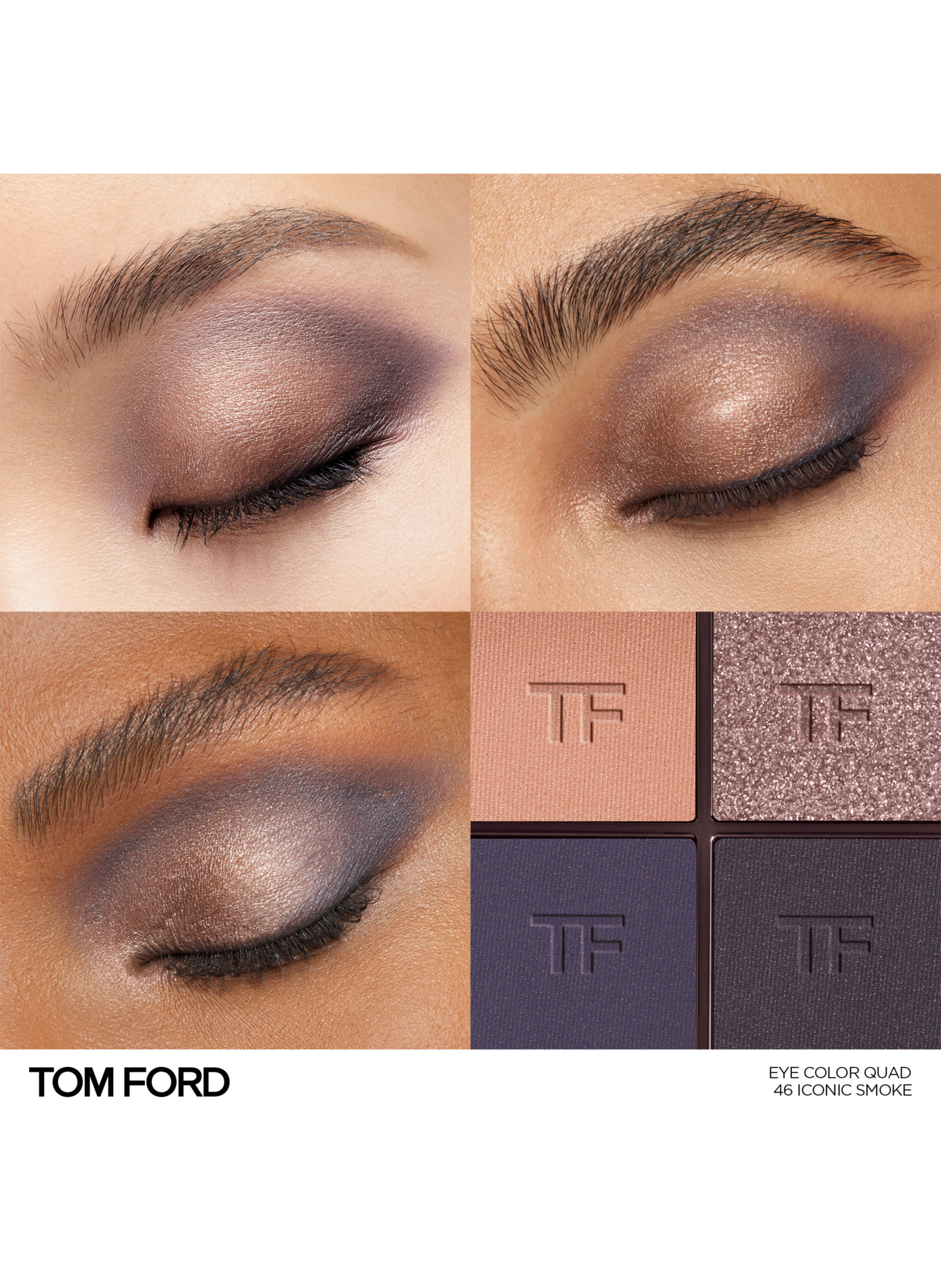 Palette di ombretti in crema TOM FORD 46 - iconic smoke