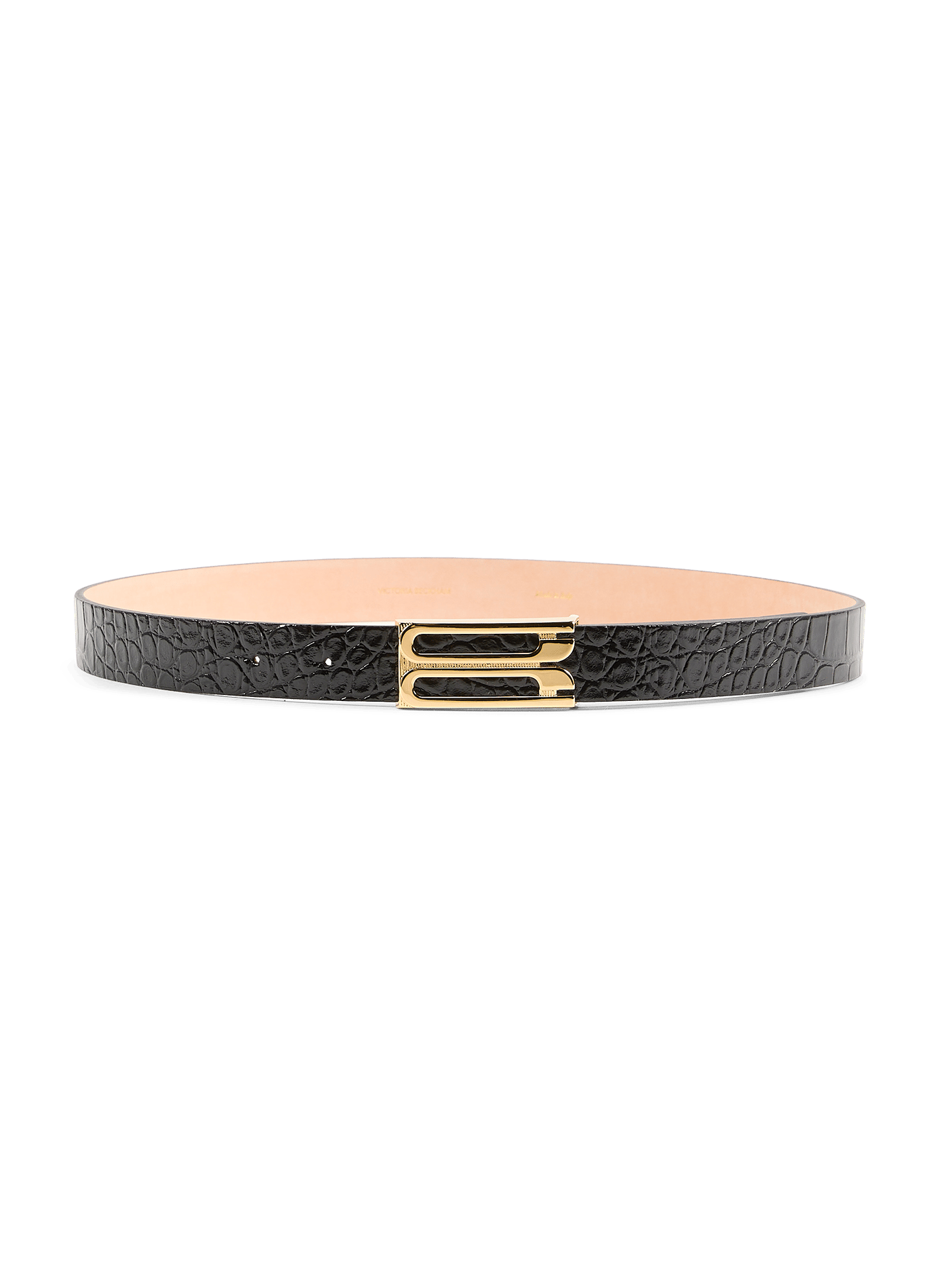 Calfskin leather belt VICTORIA BECKHAM Black