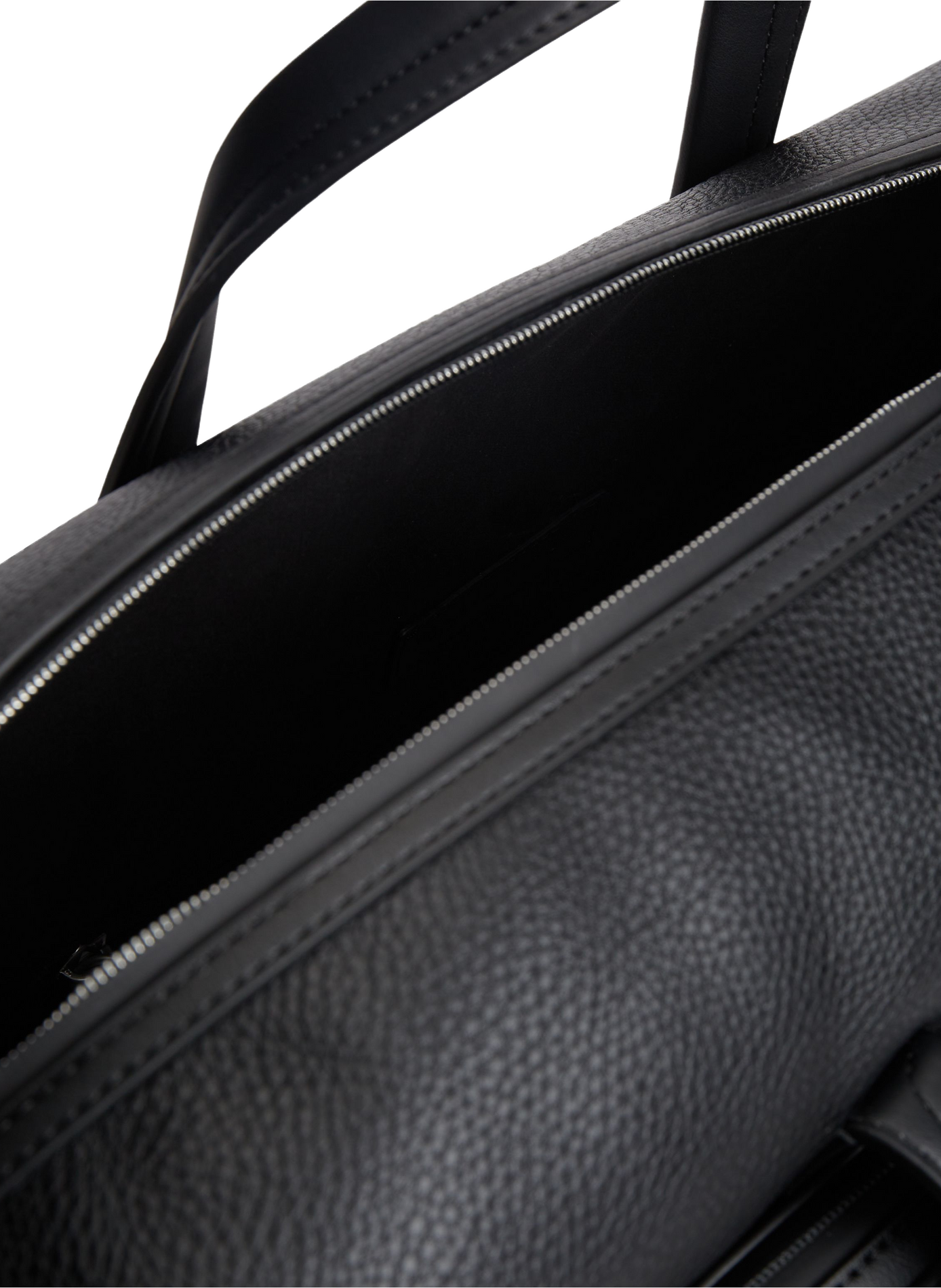 Textured travel bag with metallic logo TOMMY HILFIGER Black