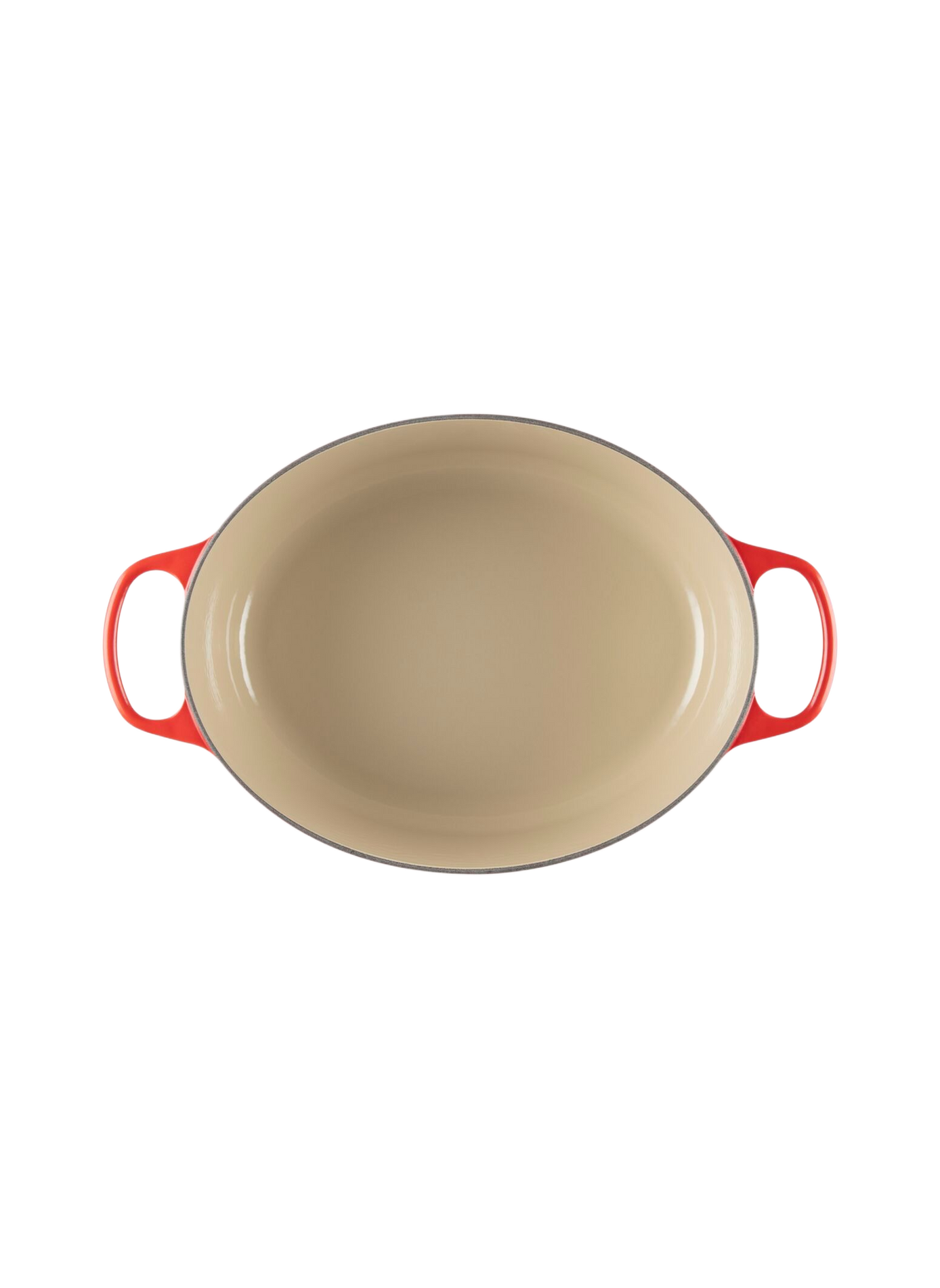 Ovale gusseiserner Schmortopf mit Emaillebeschichtung LE CREUSET Rot