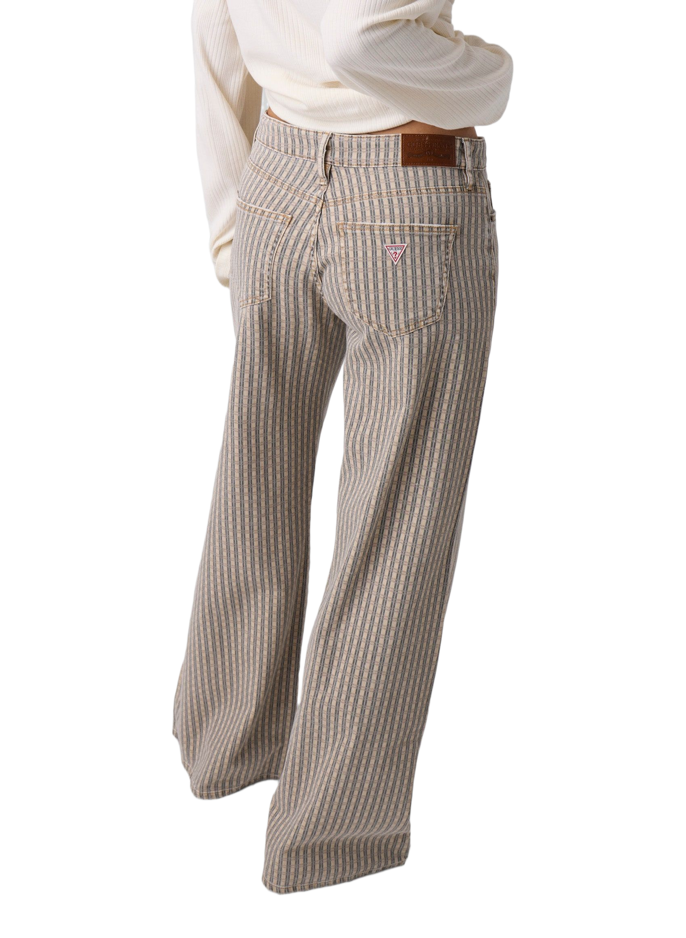 Weite Hose aus Baumwollmischung GUESS Mehrfarbig