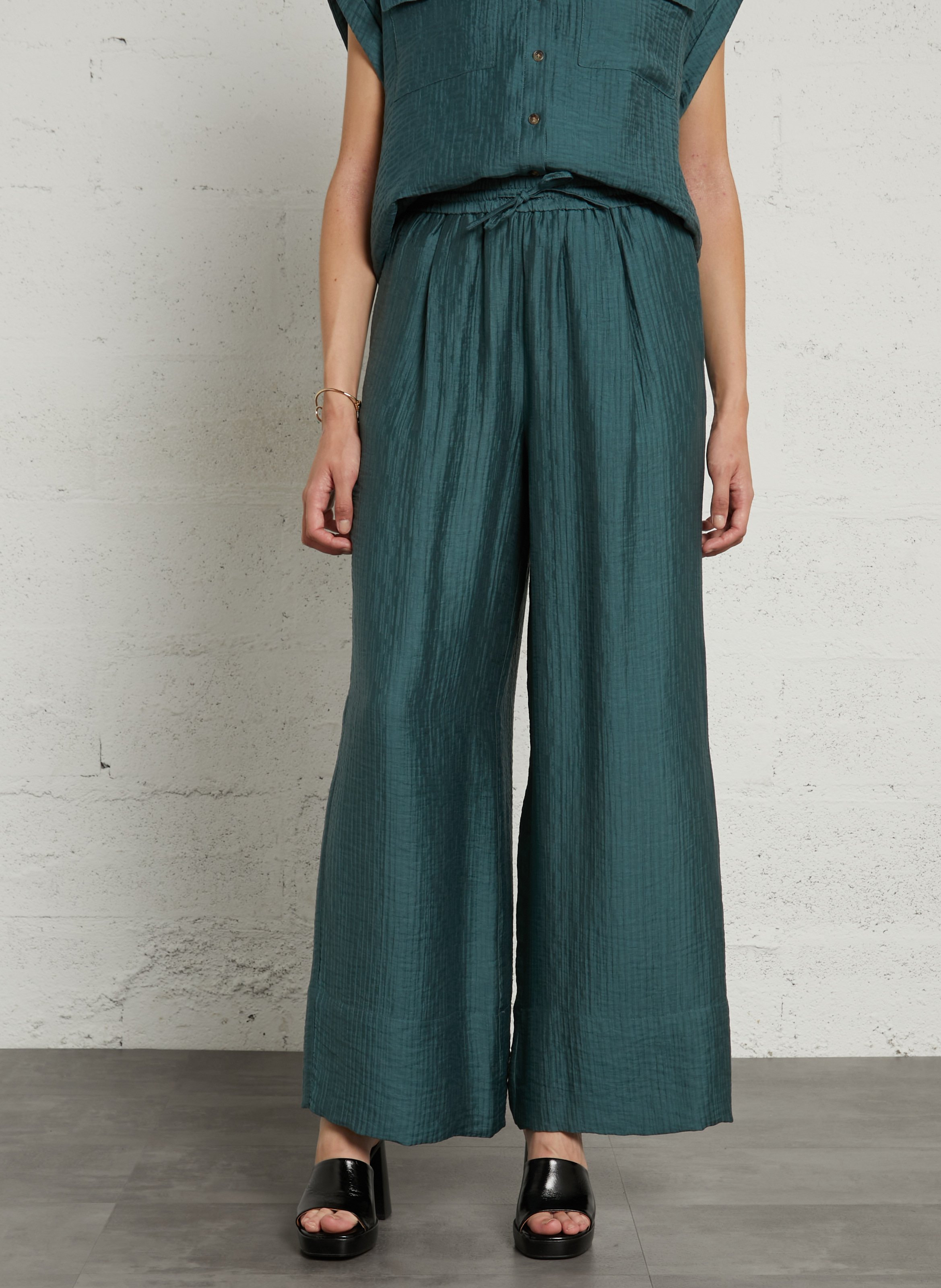 Pantalon large prince MAISON 123 Bleu