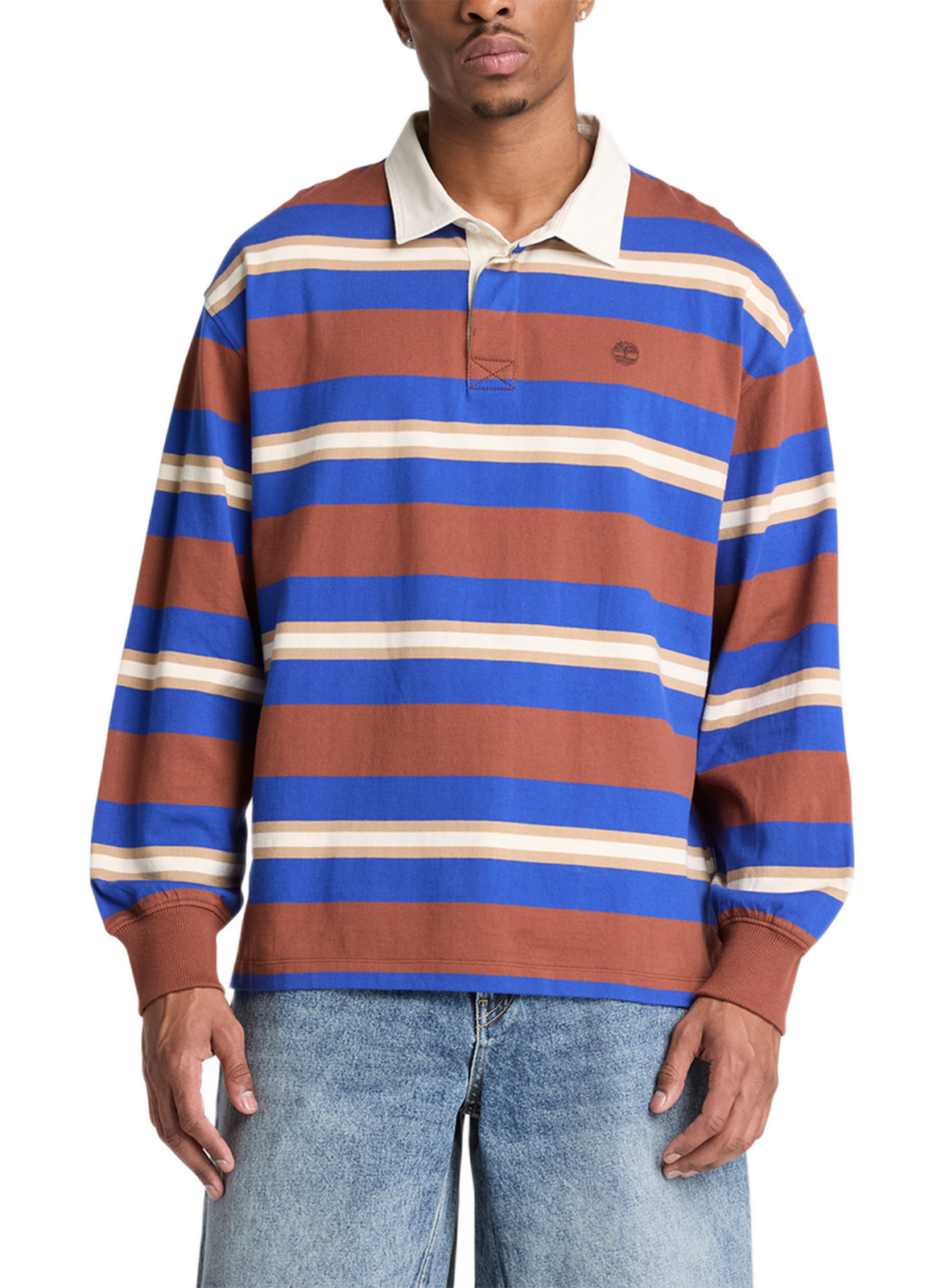 Polo manches longues en coton TIMBERLAND Multicolore