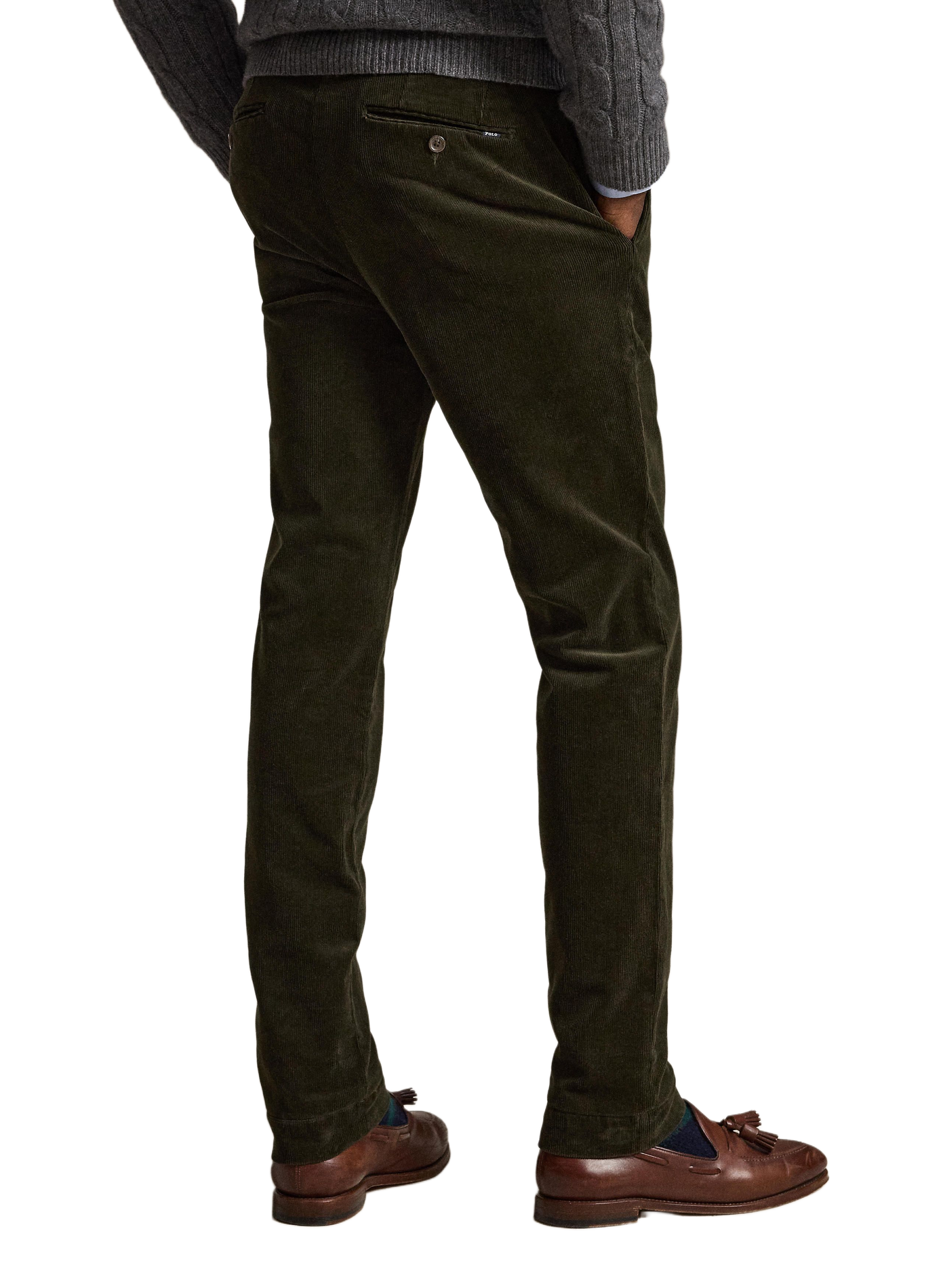 Broek van corduroy in een katoenmix | Groen POLO RALPH LAUREN Heren
