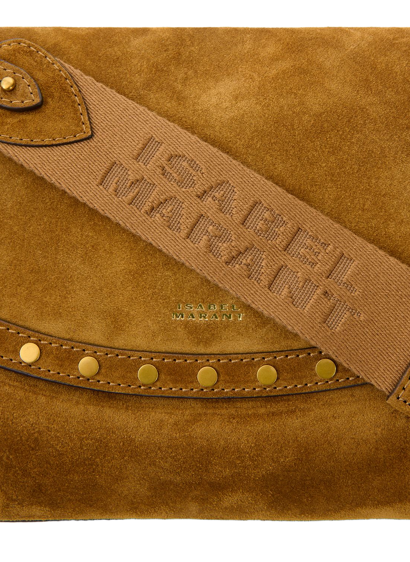 Schultertasche Chany M aus Veloursleder ISABEL MARANT Braun