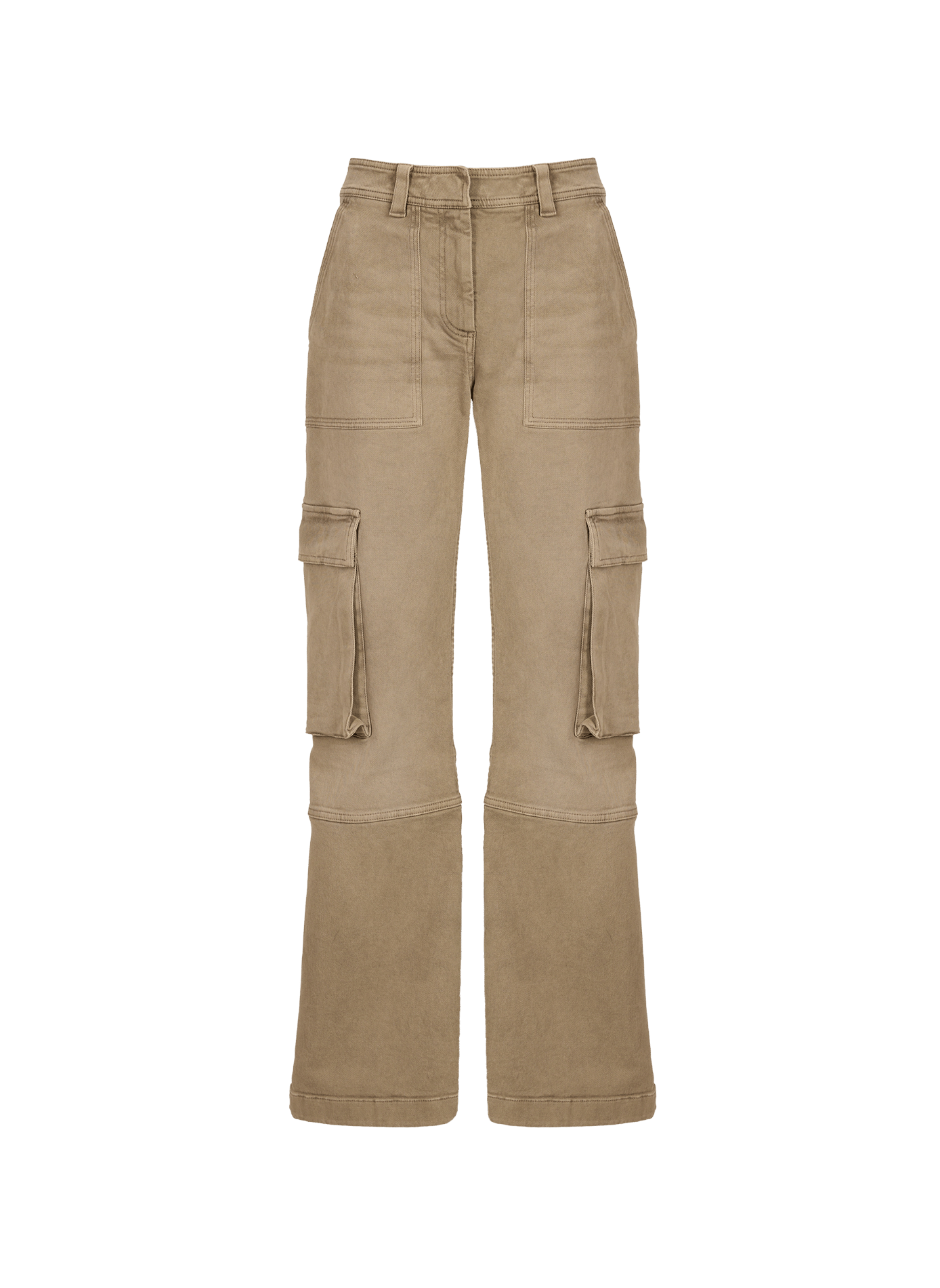 Weit geschnittene Cargo-Hose mit hohem Bund ACNE STUDIOS Beige