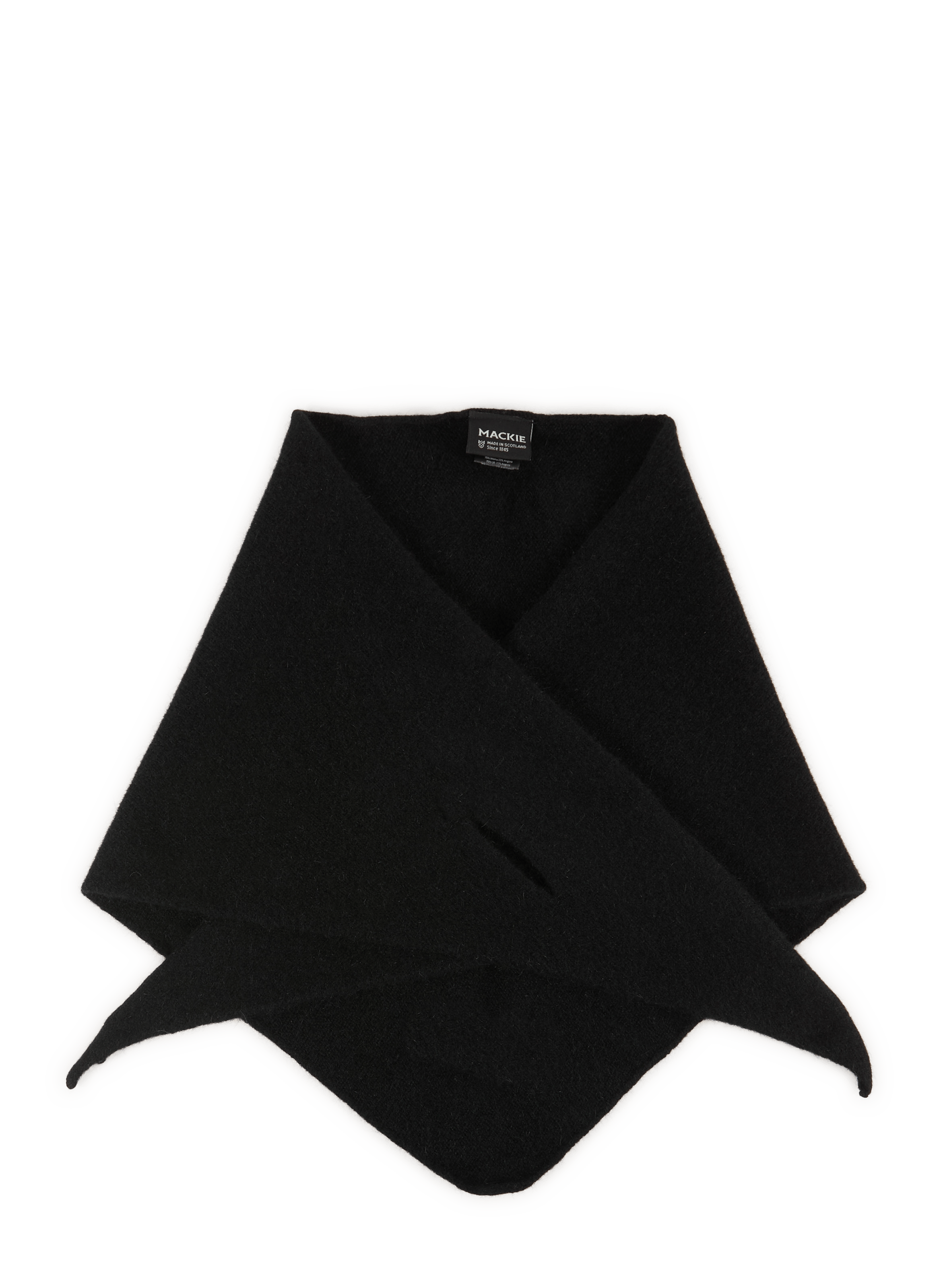 Wool-blend triangle scarf MACKIE Black