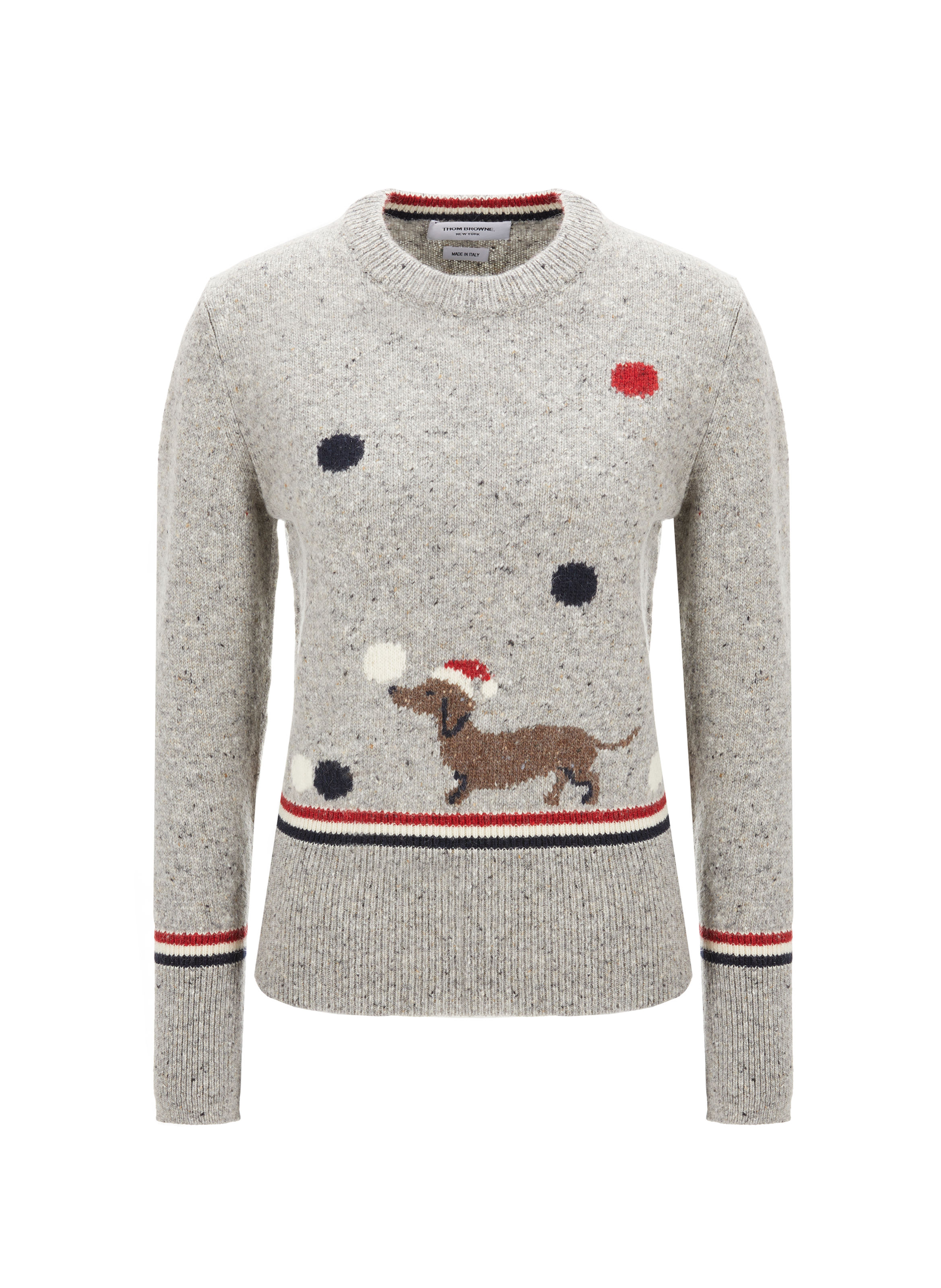 Pull à motifs en laine mélangée