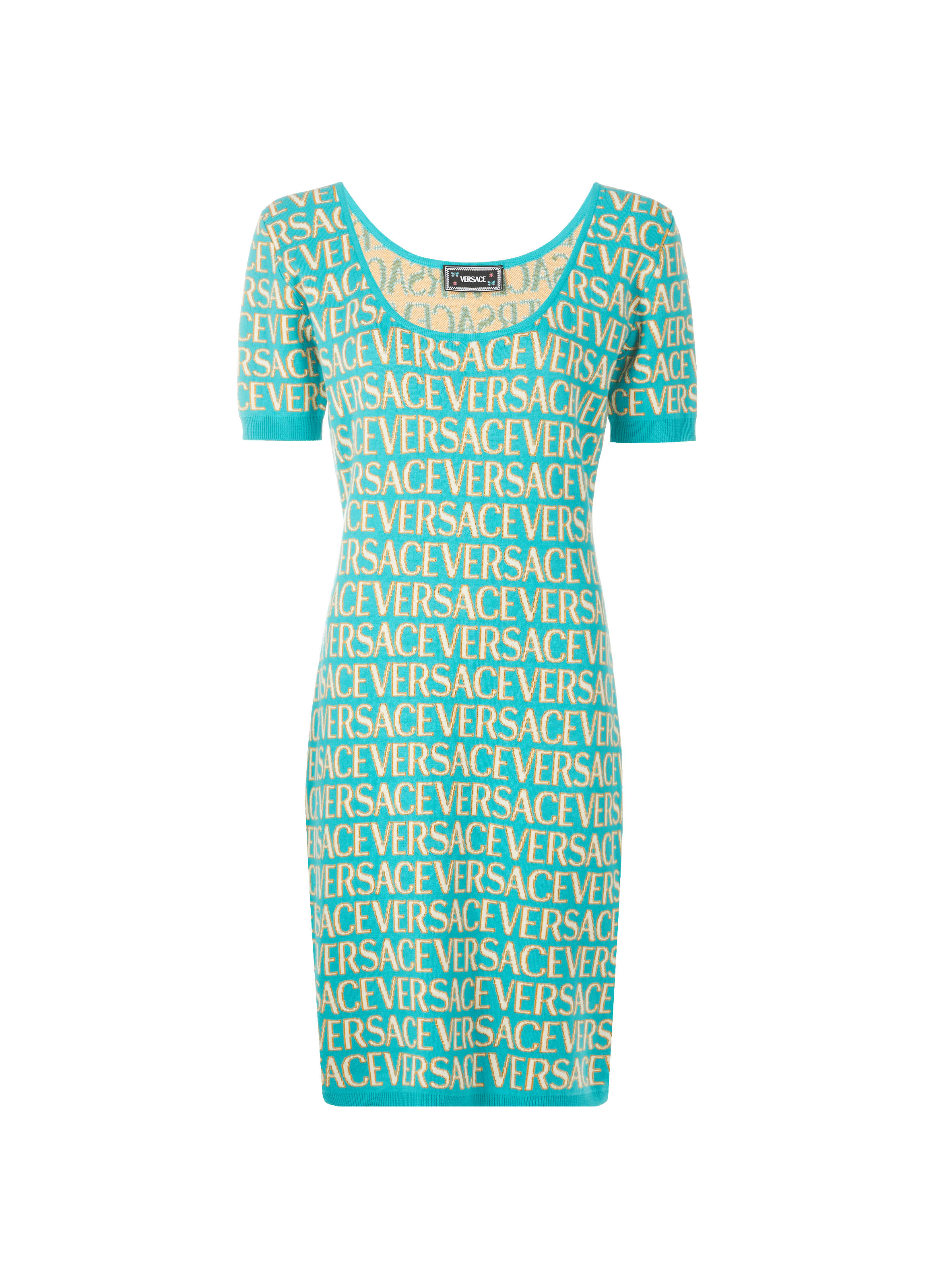 Robe en jacquard  VERSACE Bleu