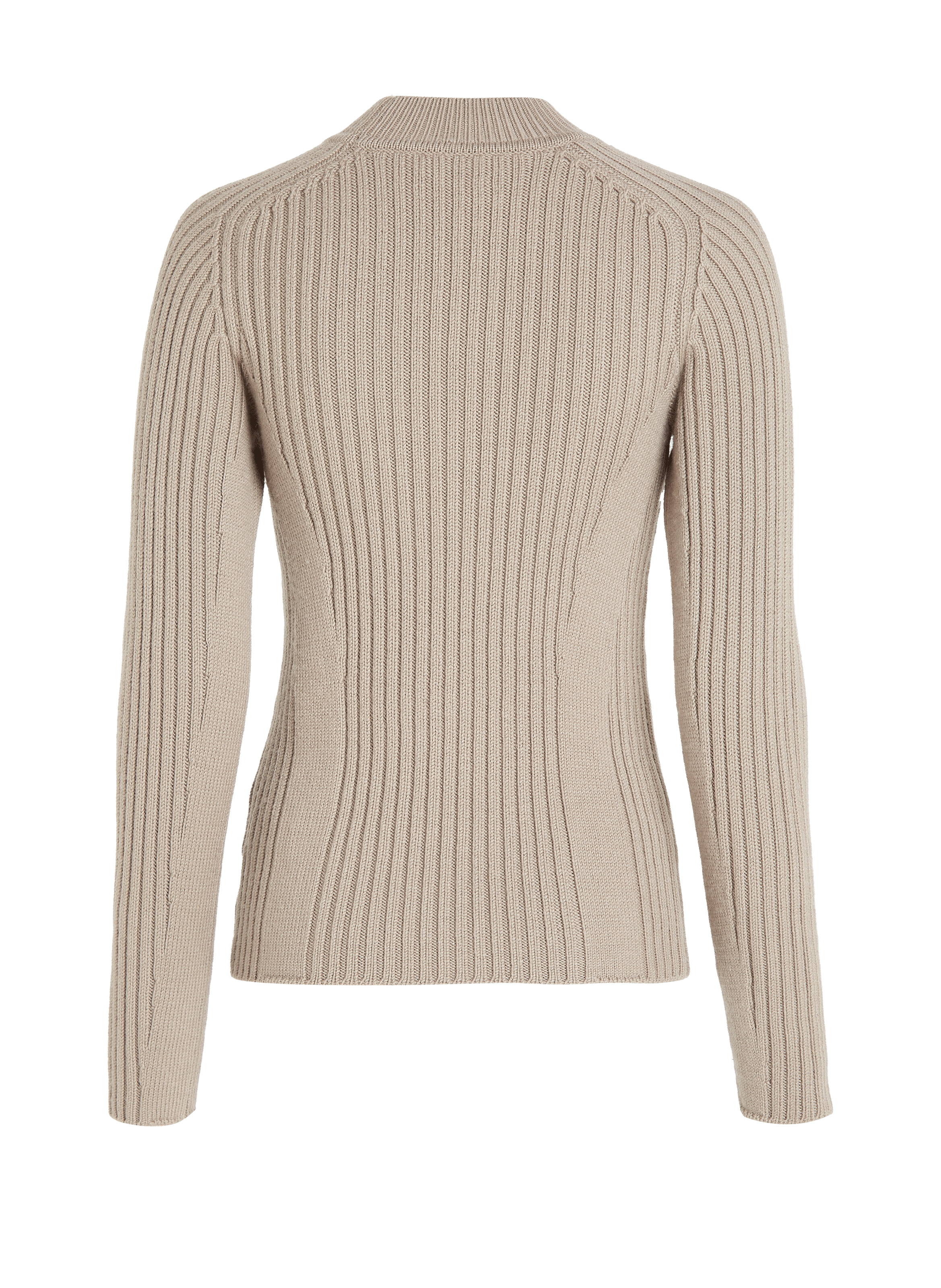 Pull côtelé en laine