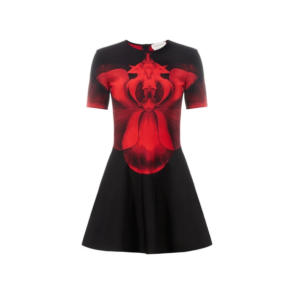 Robe motif orchidée